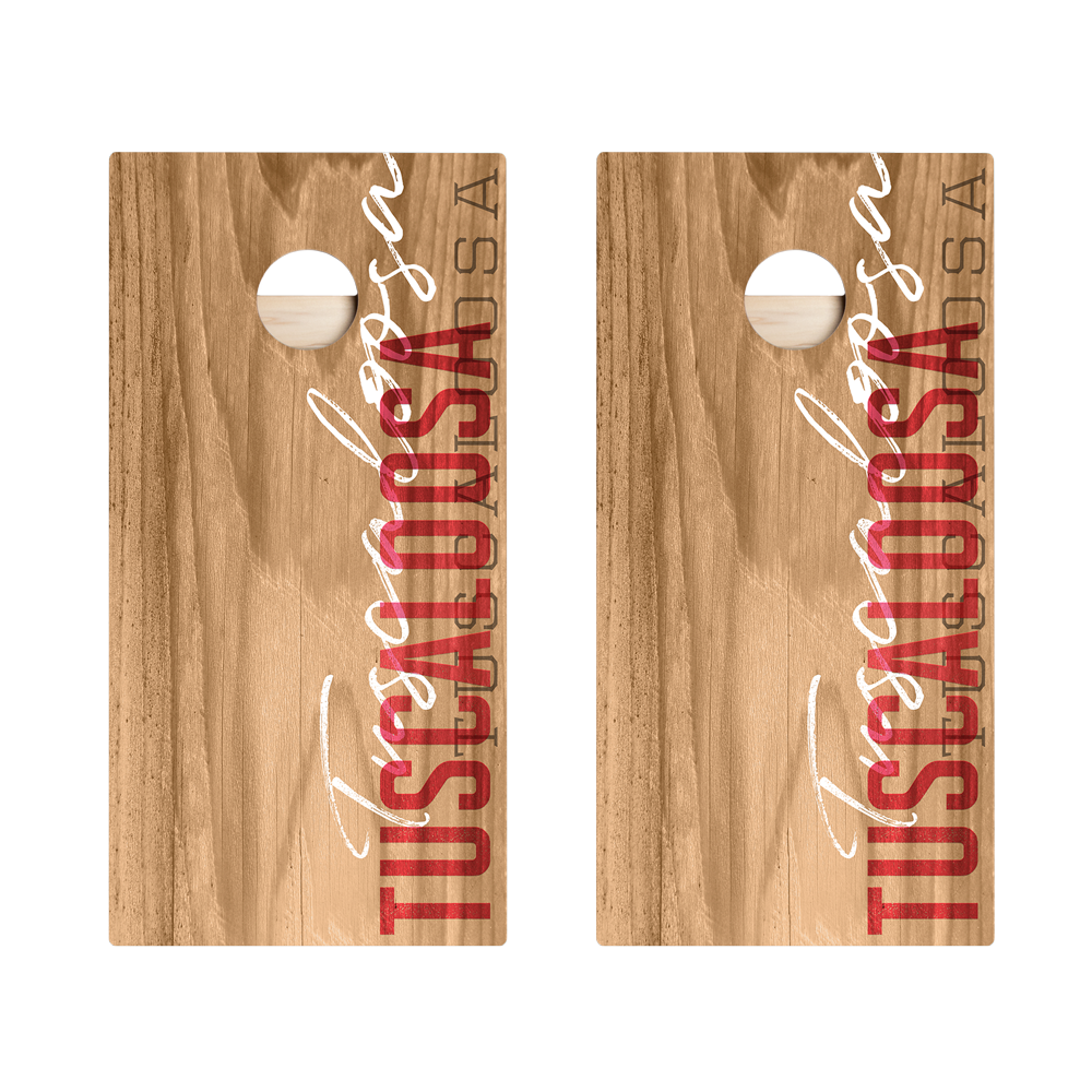 Tuscaloosa Campus Gameday Star Cornhole Boards