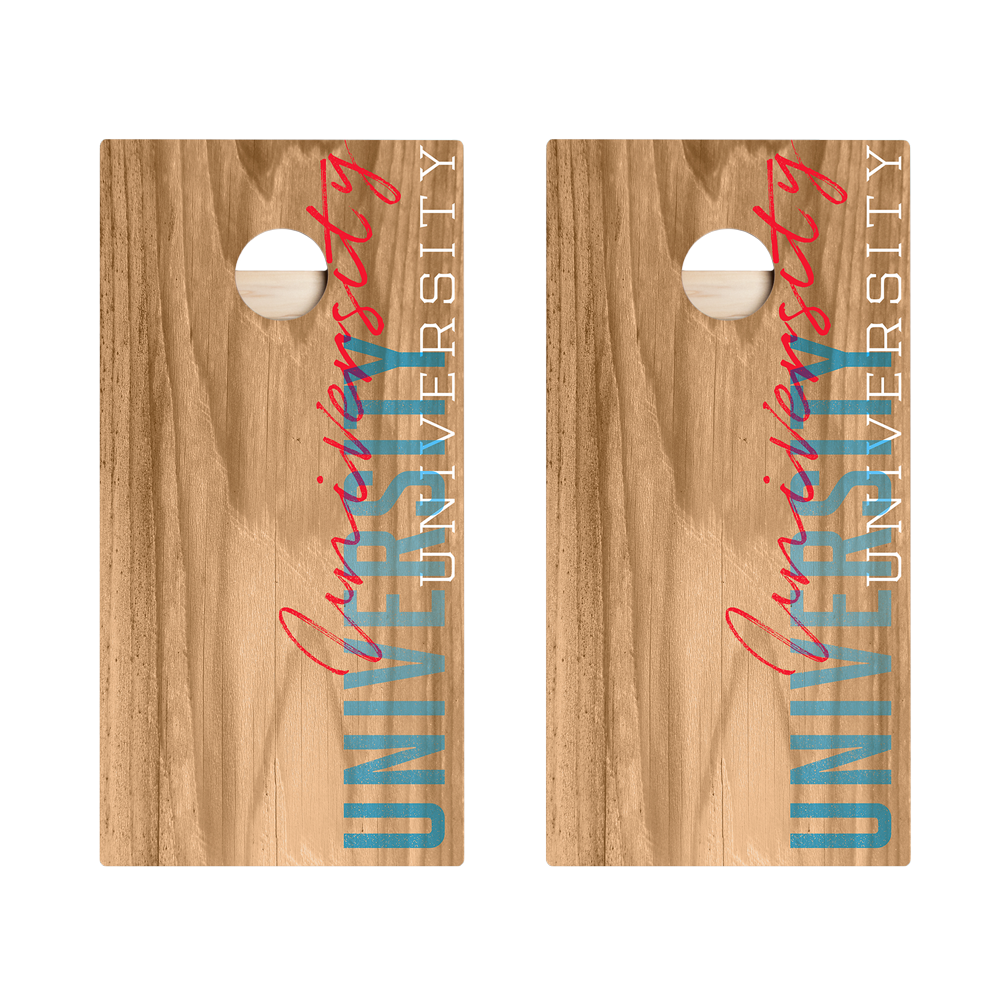 University Campus Gameday Star Cornhole Boards