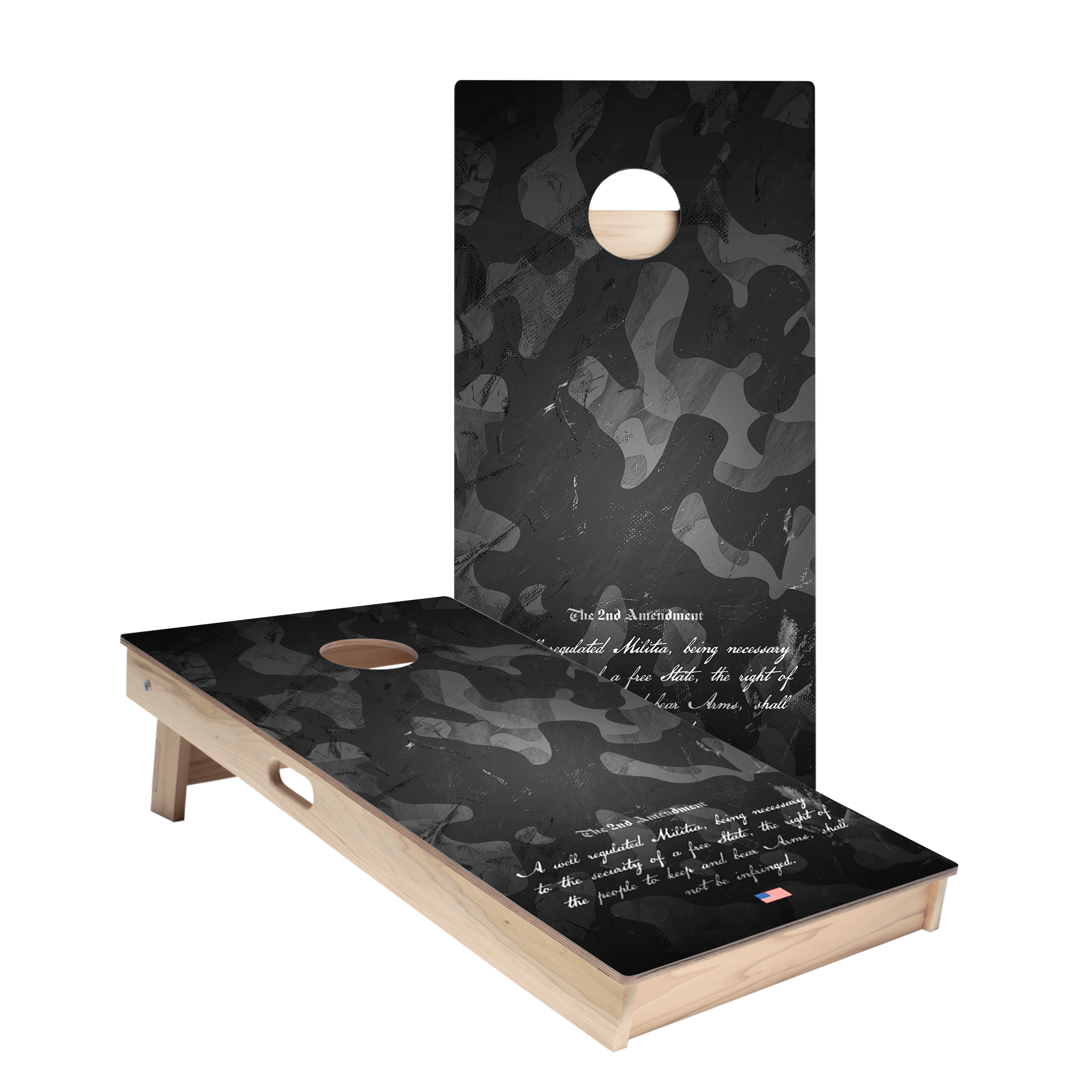Second Amendment Star Cornhole Boards
