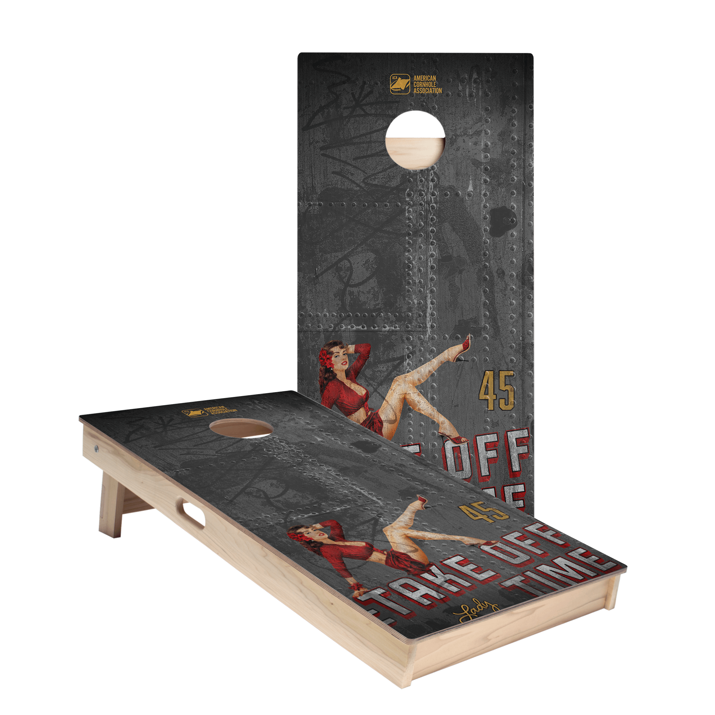 Take Off Time Star Cornhole Boards