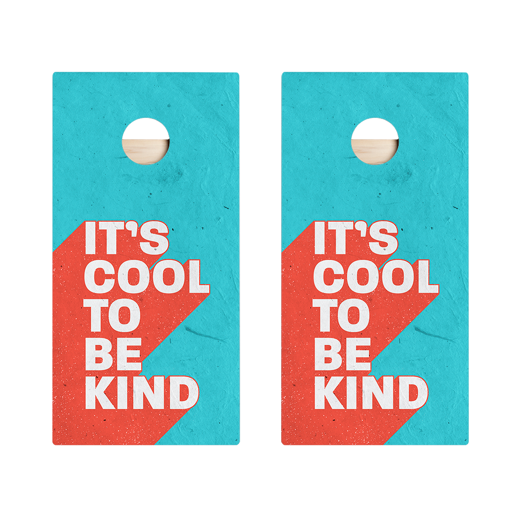 Cool To Be Kind Star Cornhole Boards