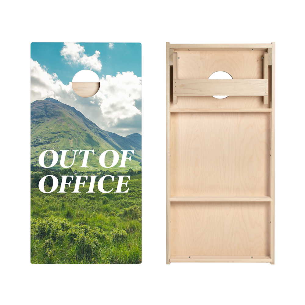 Out Of Office Star Cornhole Boards