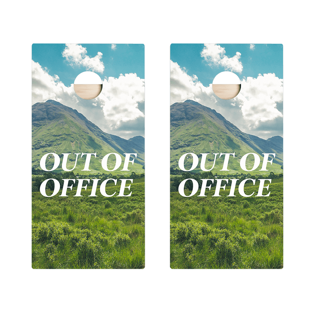 Out Of Office Star Cornhole Boards