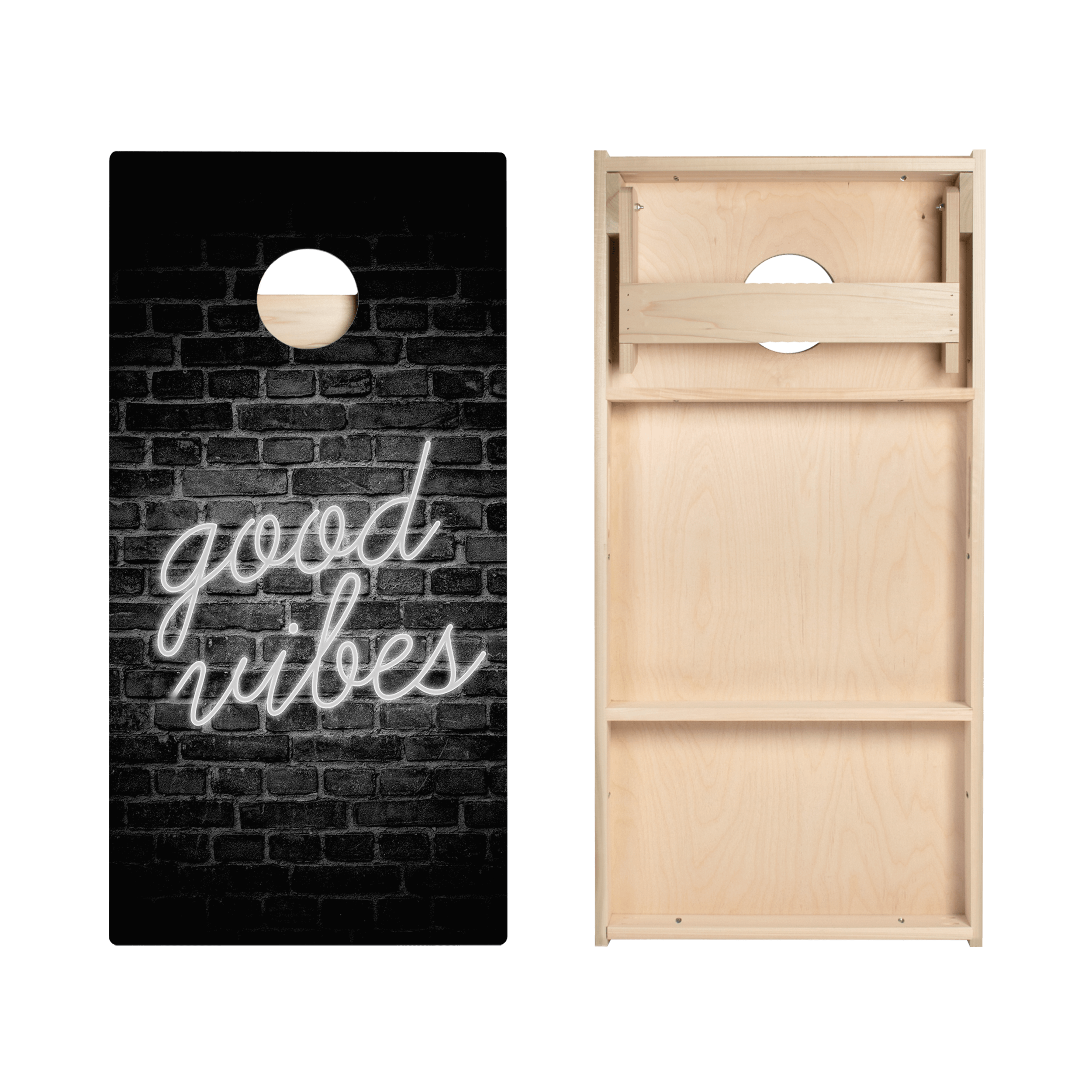 Good Vibes Star Cornhole Boards