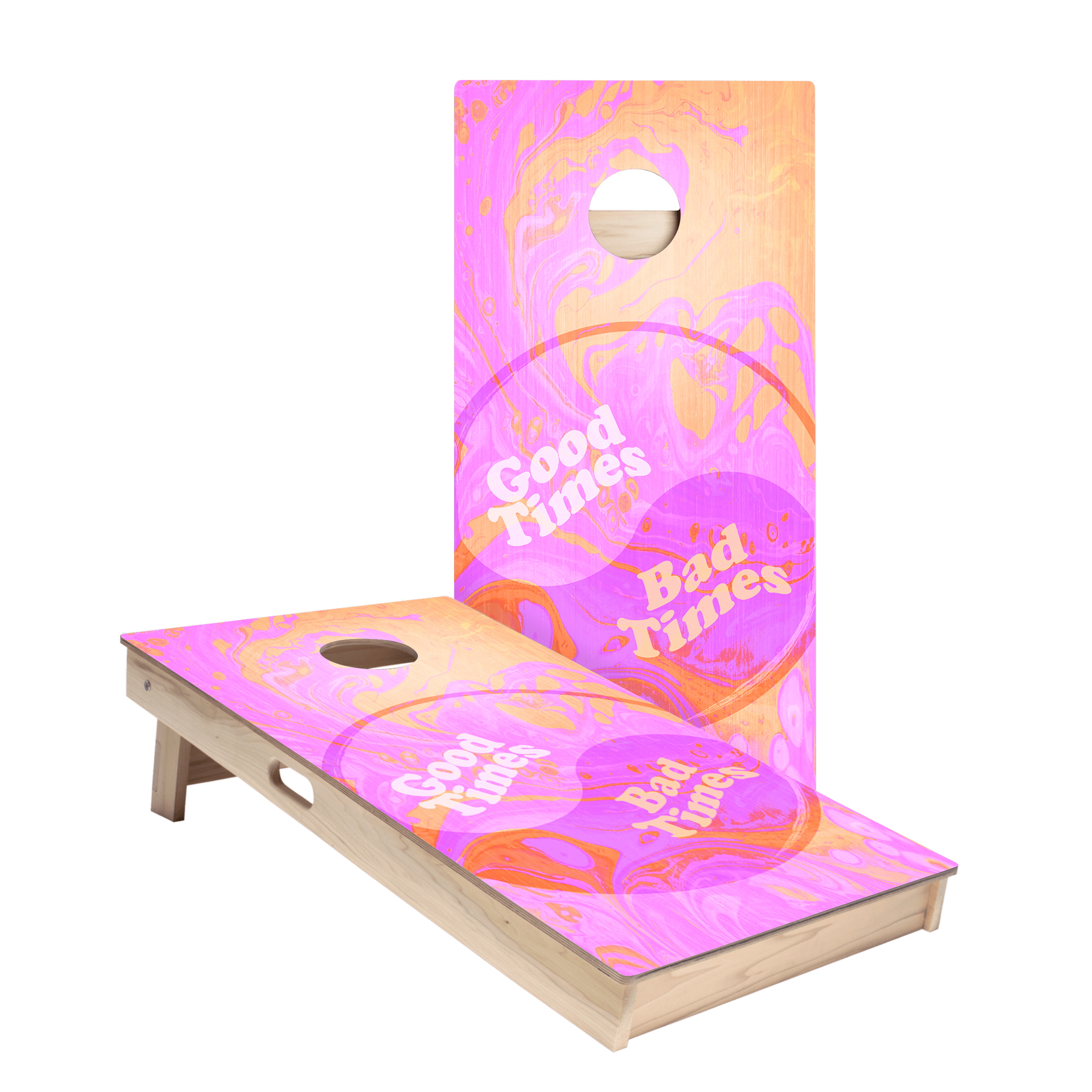Good Times Bad Times Star Cornhole Boards