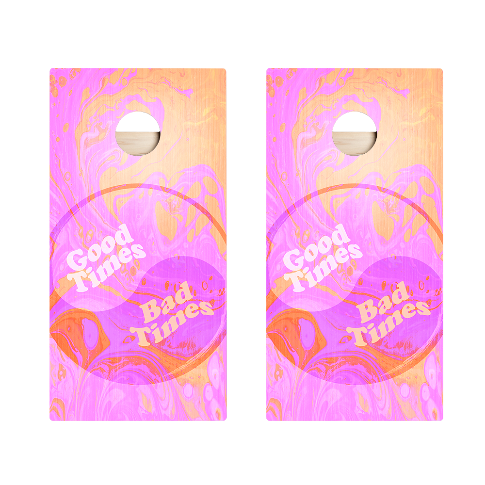 Good Times Bad Times Star Cornhole Boards