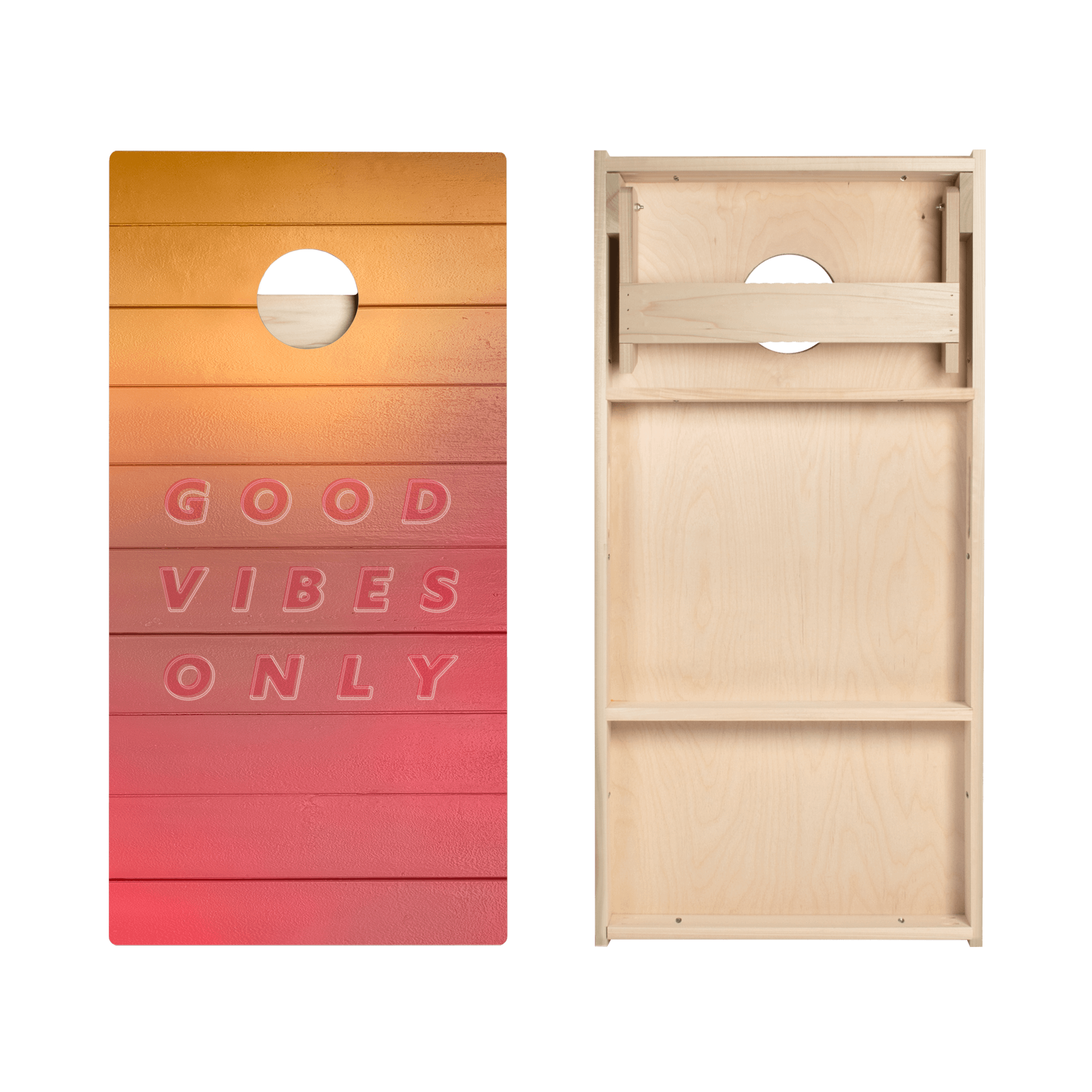 Good Vibes Only Star Cornhole Boards