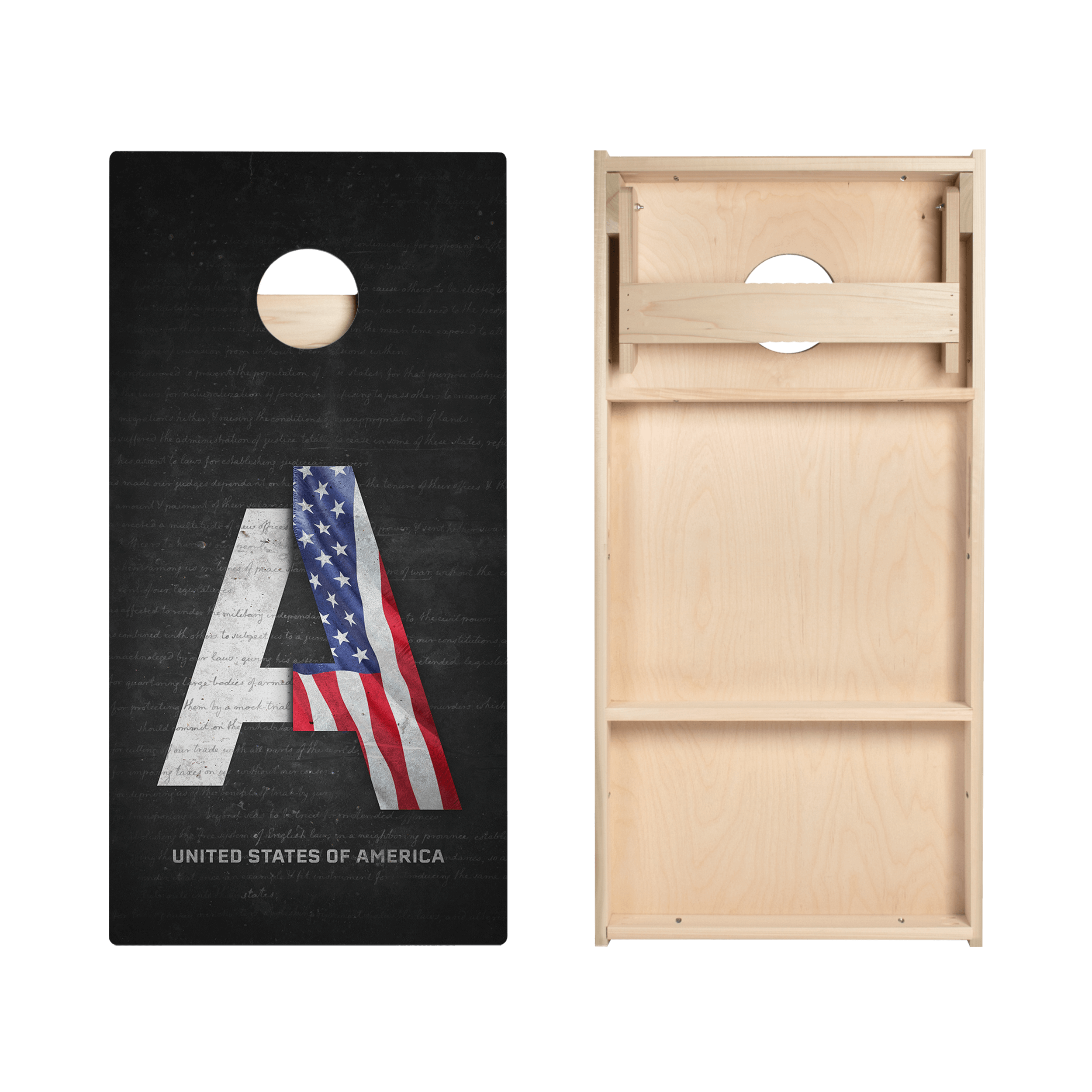 United States Flag Constitution Star Cornhole Boards