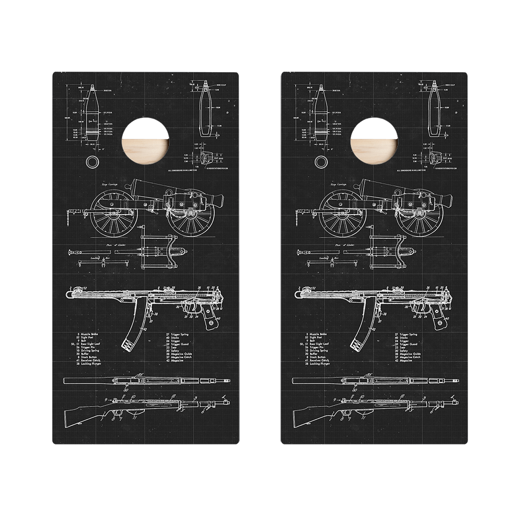 Arms Drawings Star Cornhole Boards