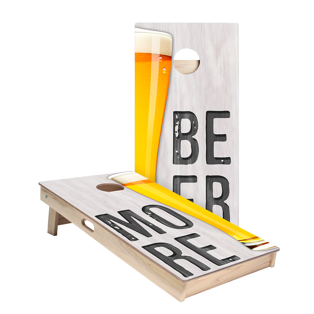 More Beer Star Cornhole Boards