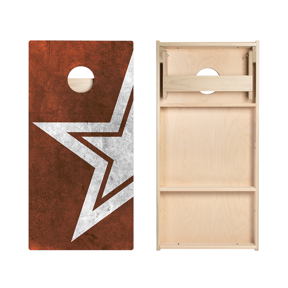Rusty Star Star Cornhole Boards