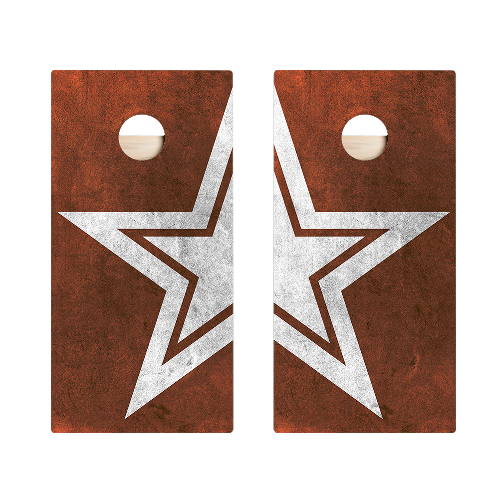 Rusty Star Star Cornhole Boards