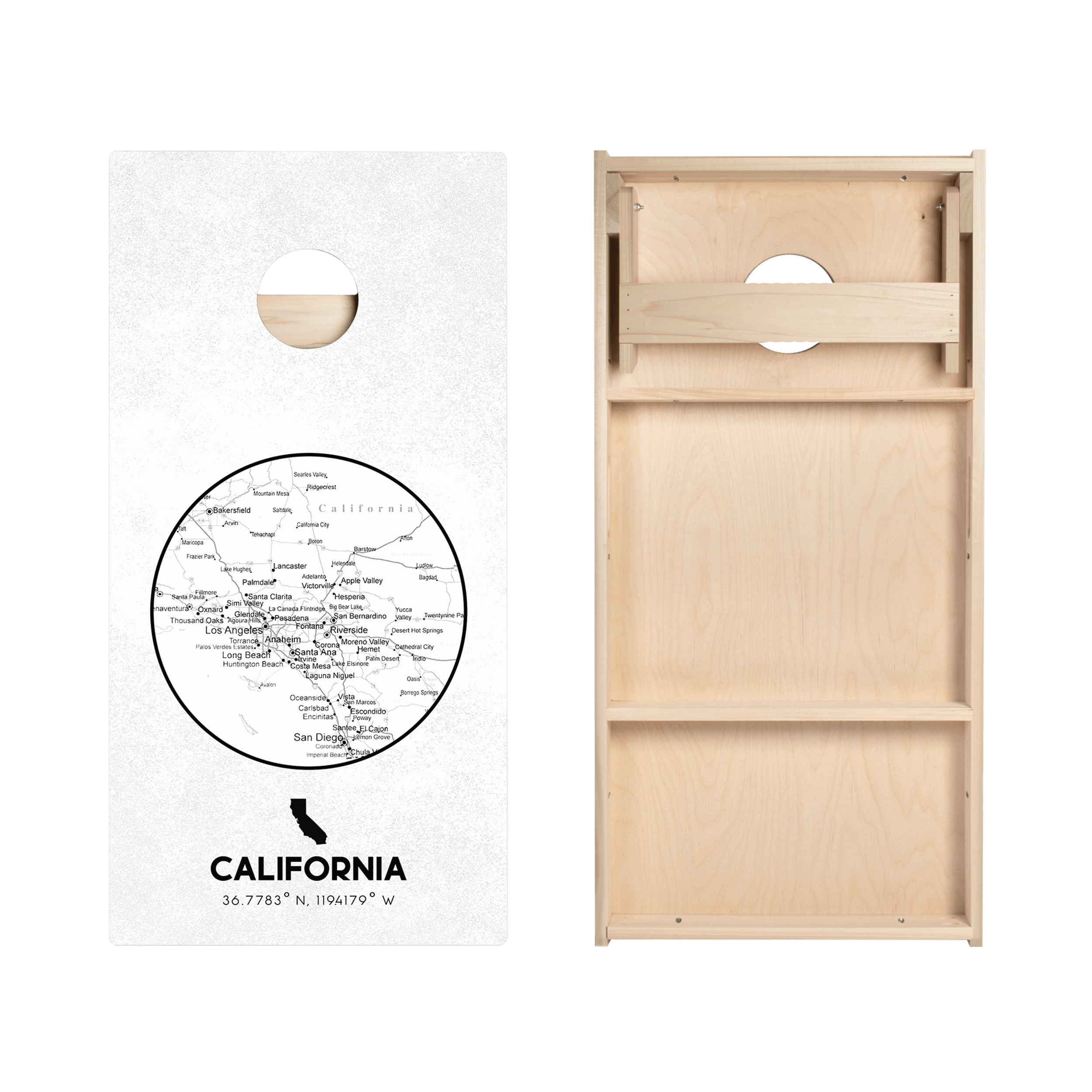 California State Map Star Cornhole Boards