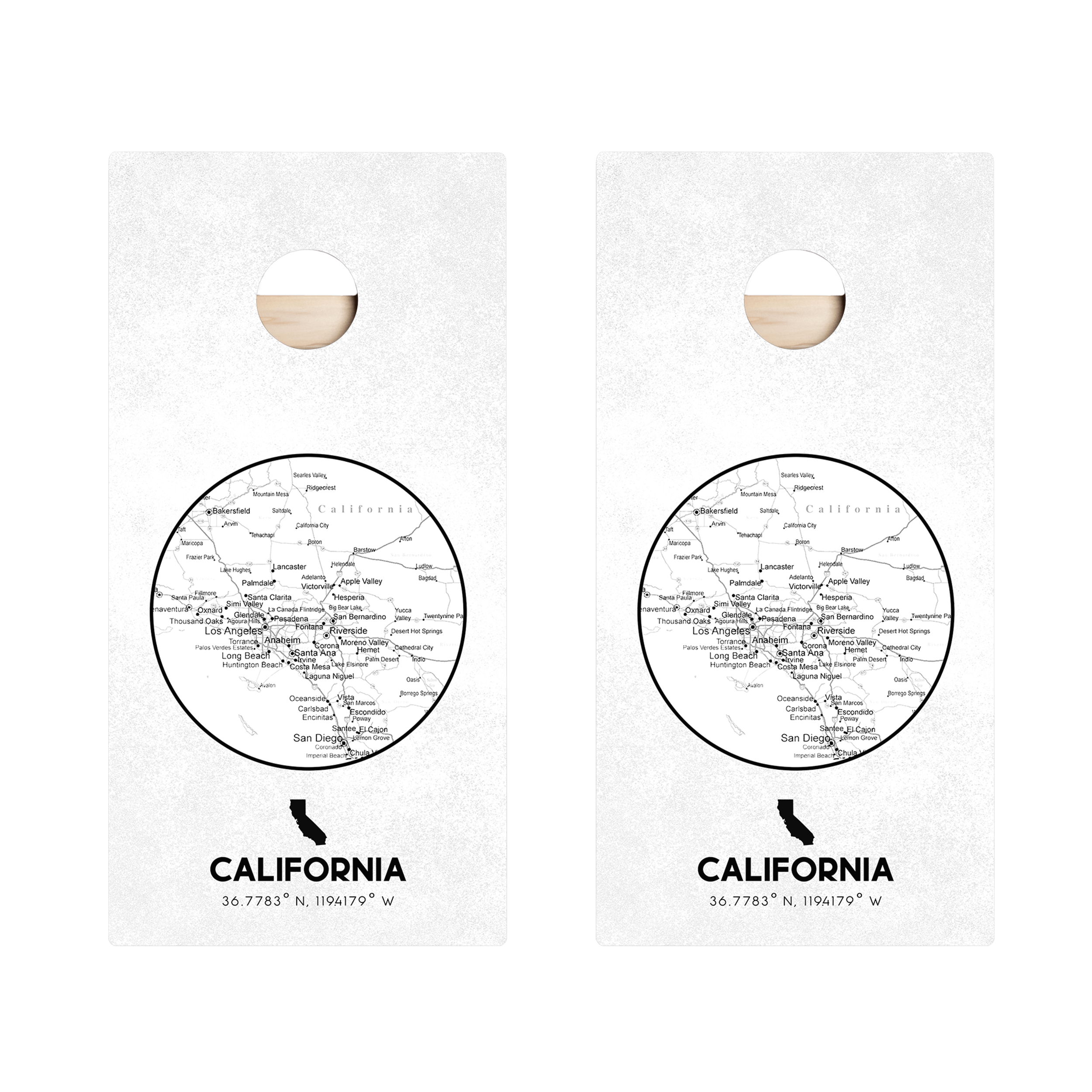 California State Map Star Cornhole Boards