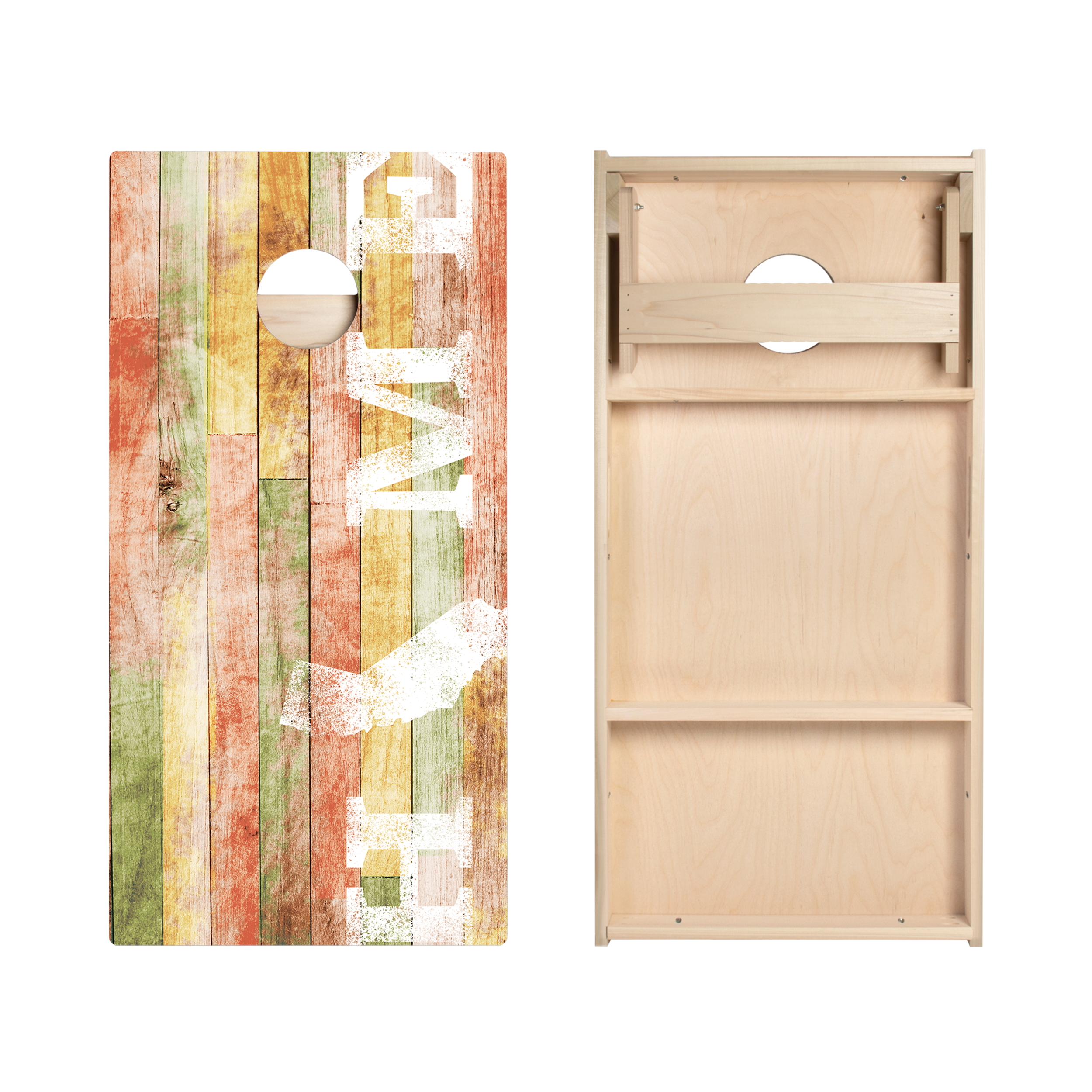 Home State Painted Wood California Star Cornhole Boards
