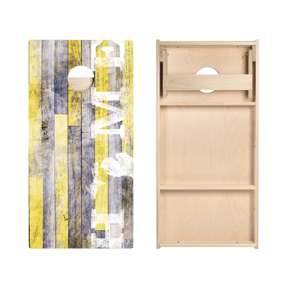 Home State Painted Wood Michigan Star Cornhole Boards