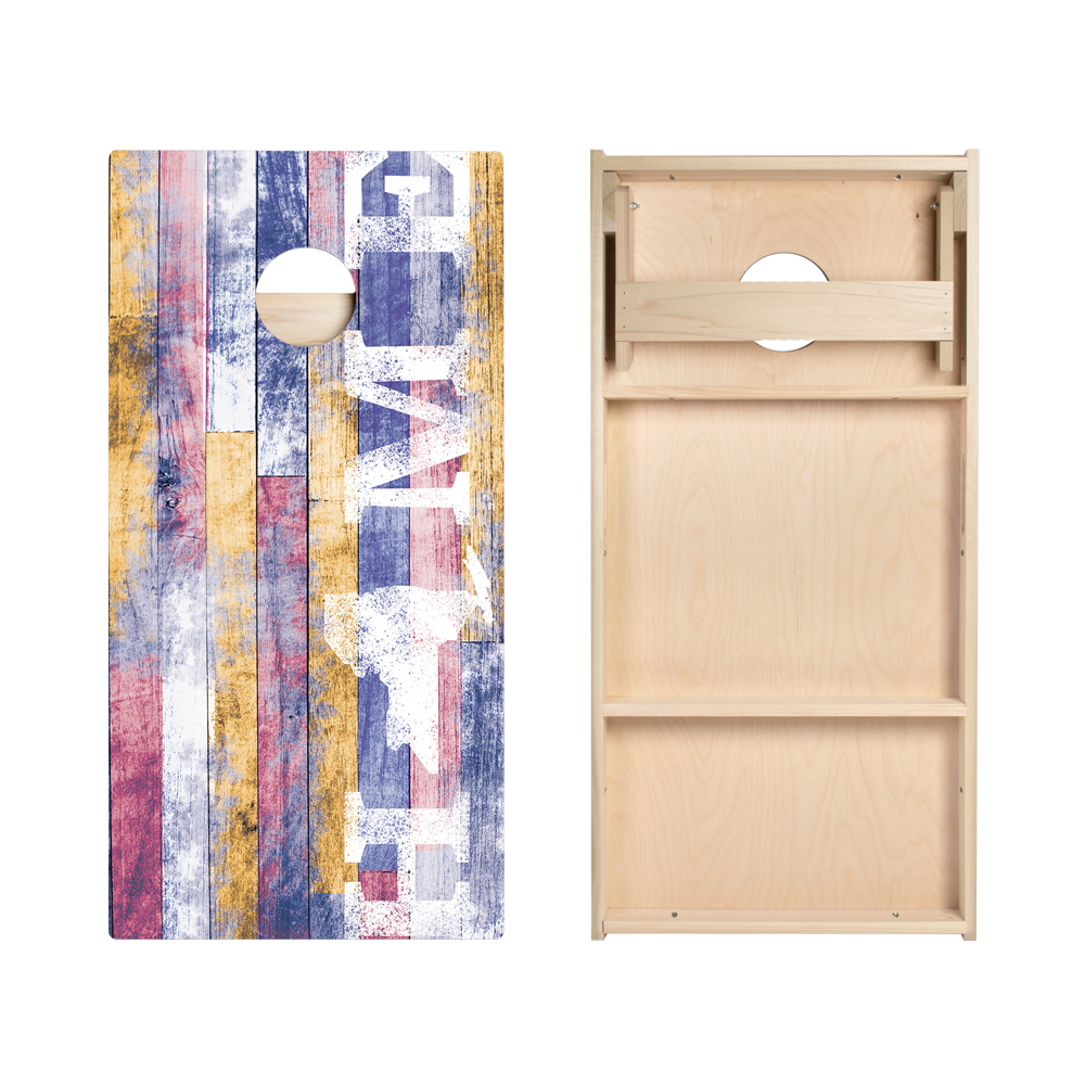 Home State Painted Wood New York Star Cornhole Boards