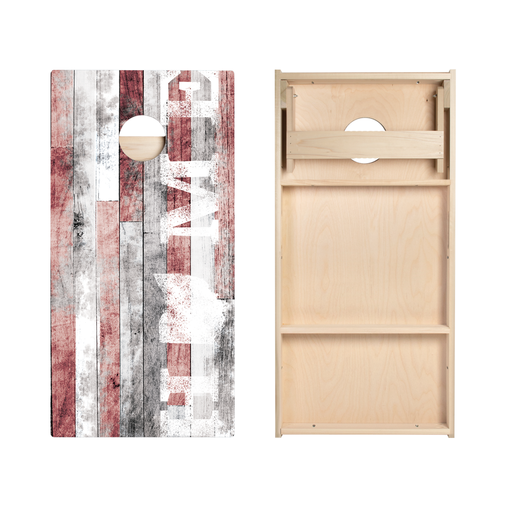 Home State Painted Wood Ohio Star Cornhole Boards