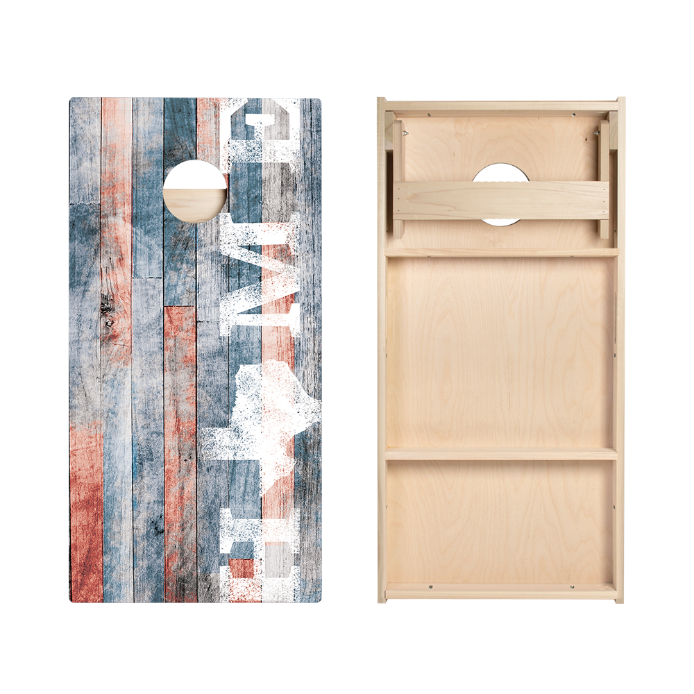 Home State Painted Wood Texas Star Cornhole Boards