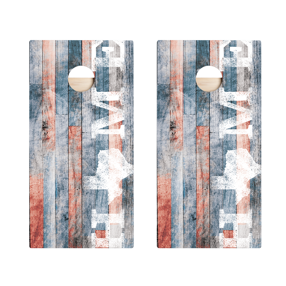 Home State Painted Wood Texas Star Cornhole Boards