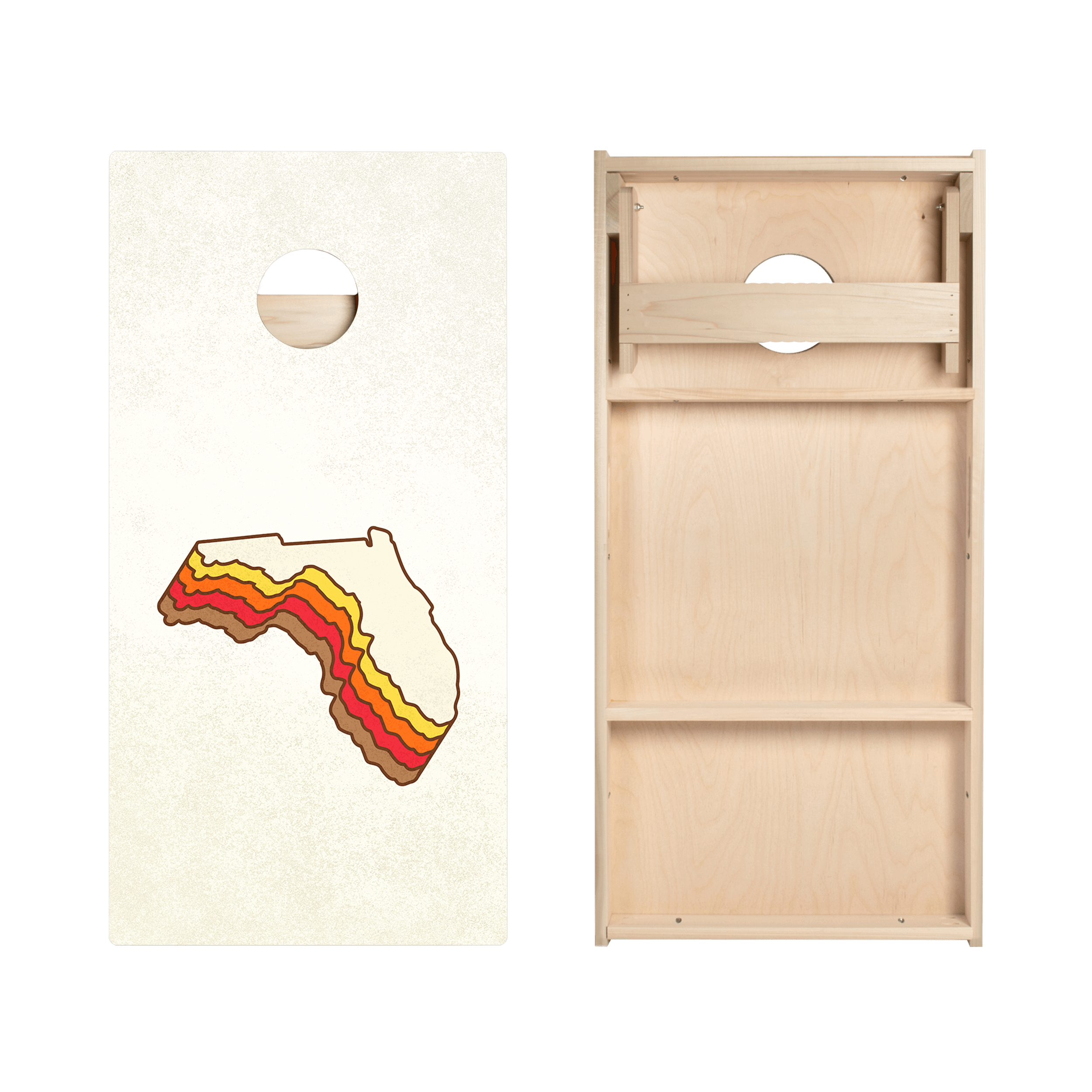 Retro Florida Star Cornhole Boards
