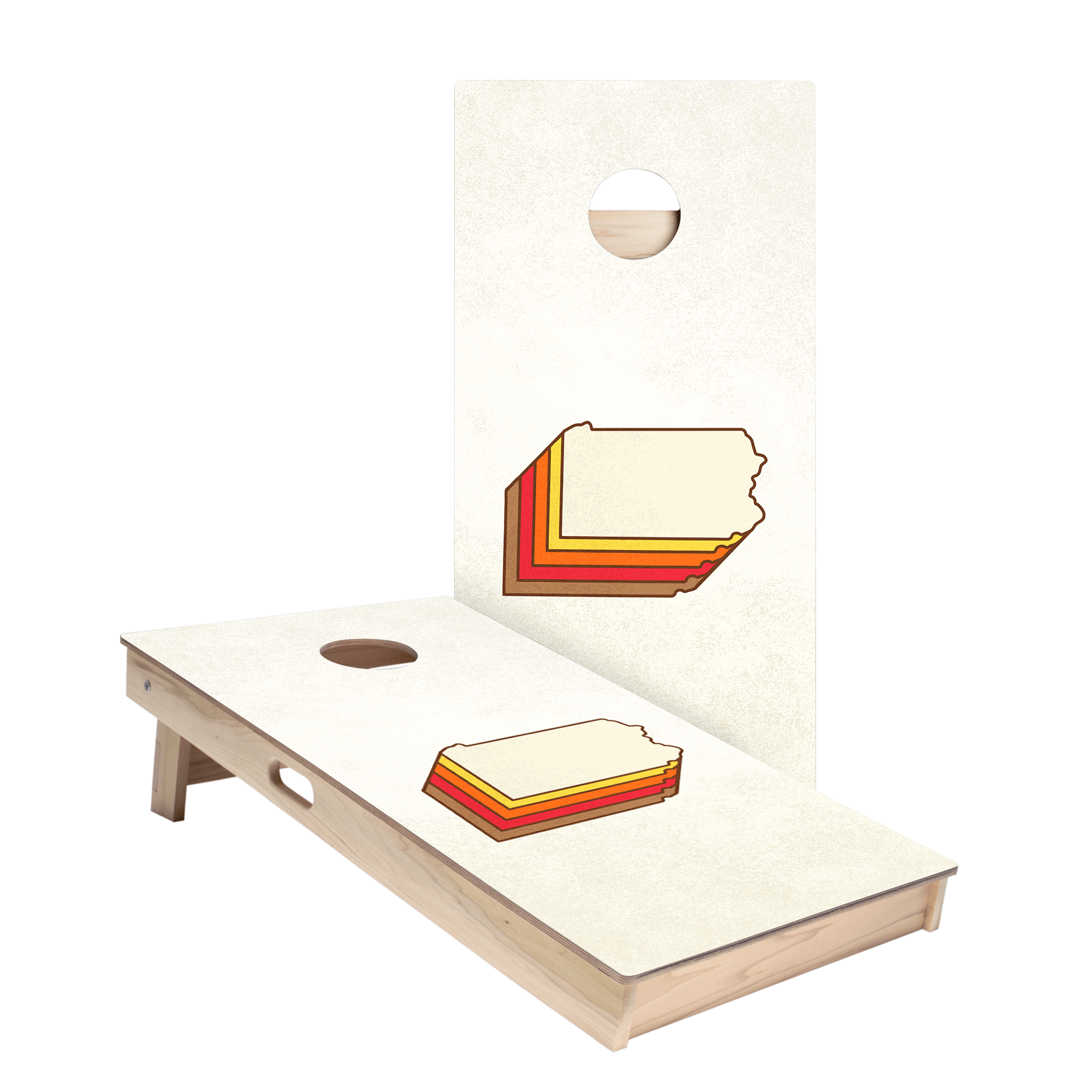 Retro Pennsylvania Star Cornhole Boards