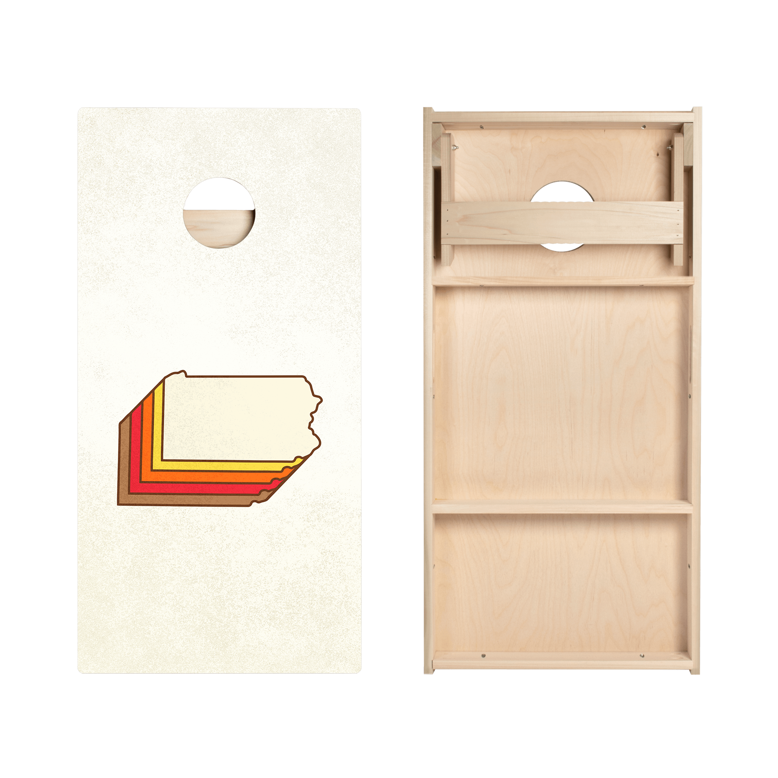 Retro Pennsylvania Star Cornhole Boards