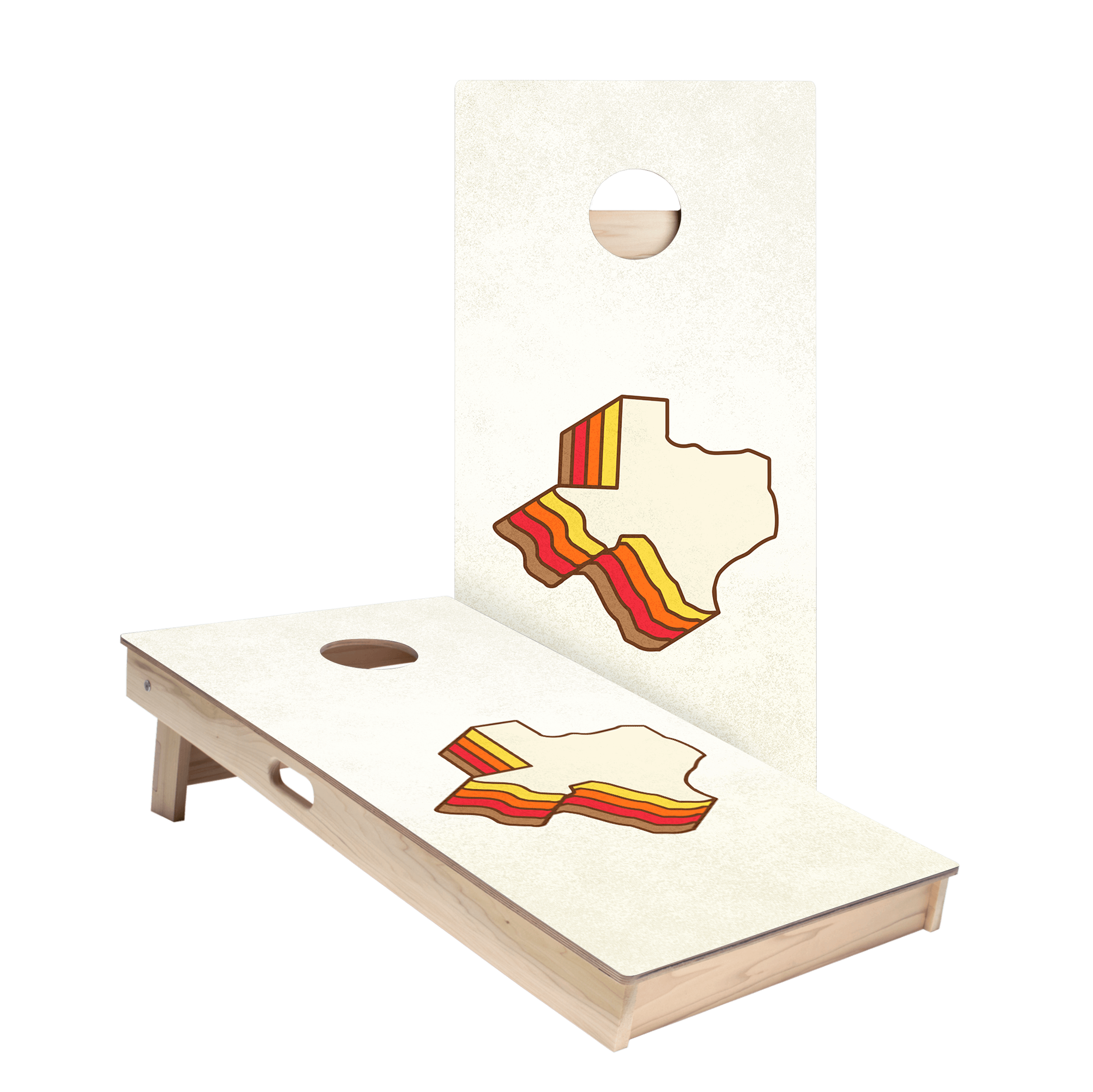 Retro Texas Star Cornhole Boards