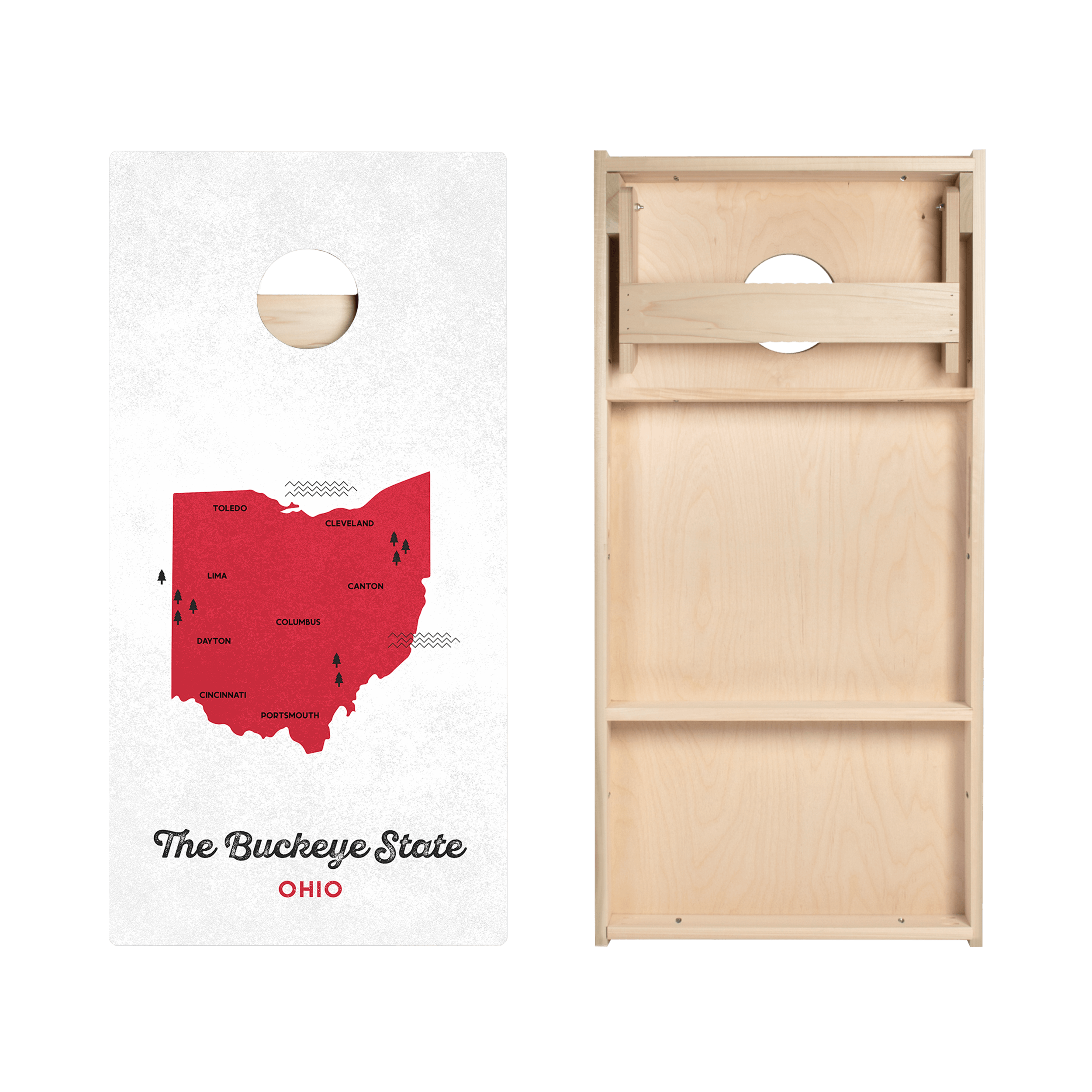 Buckeye State Star Cornhole Boards