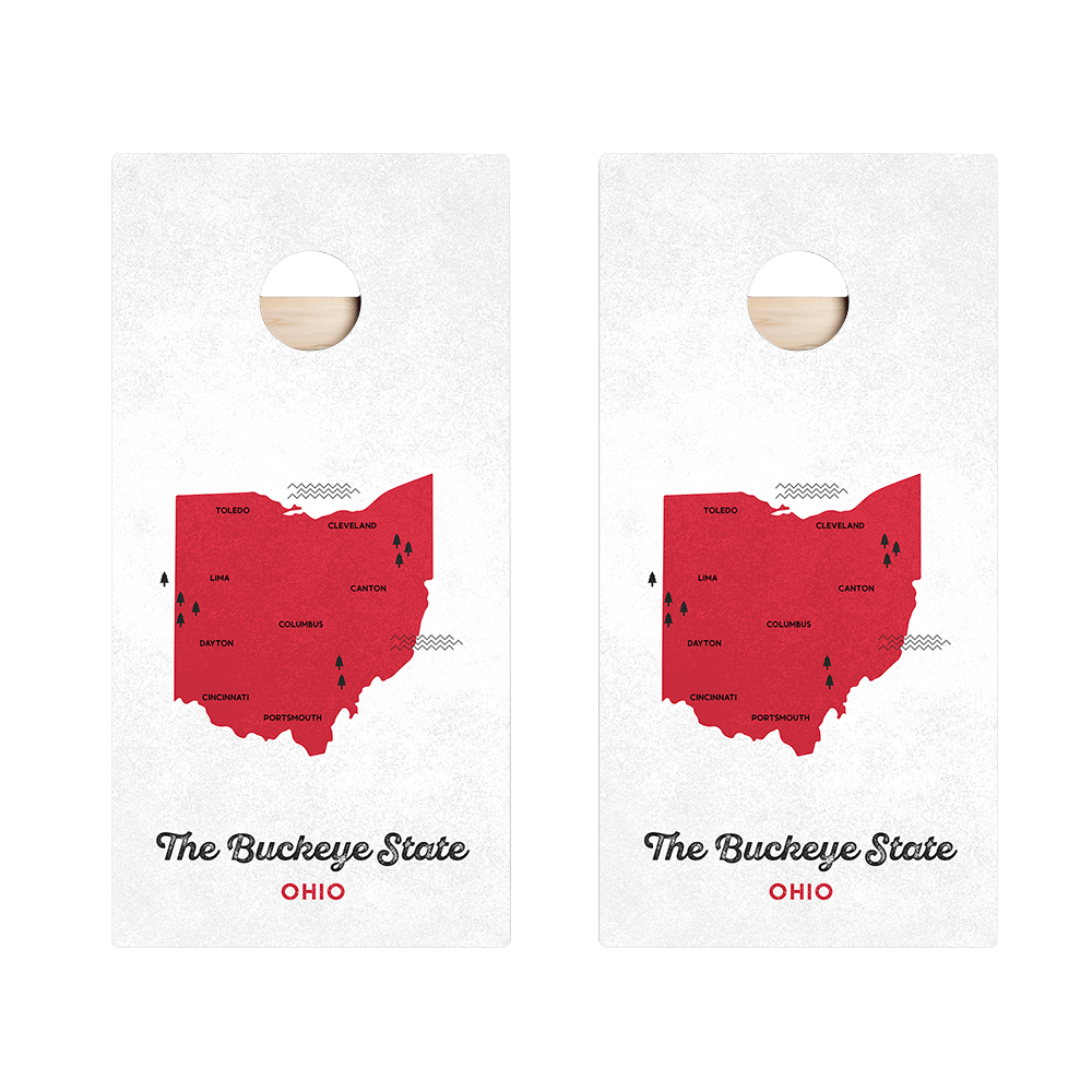 Buckeye State Star Cornhole Boards