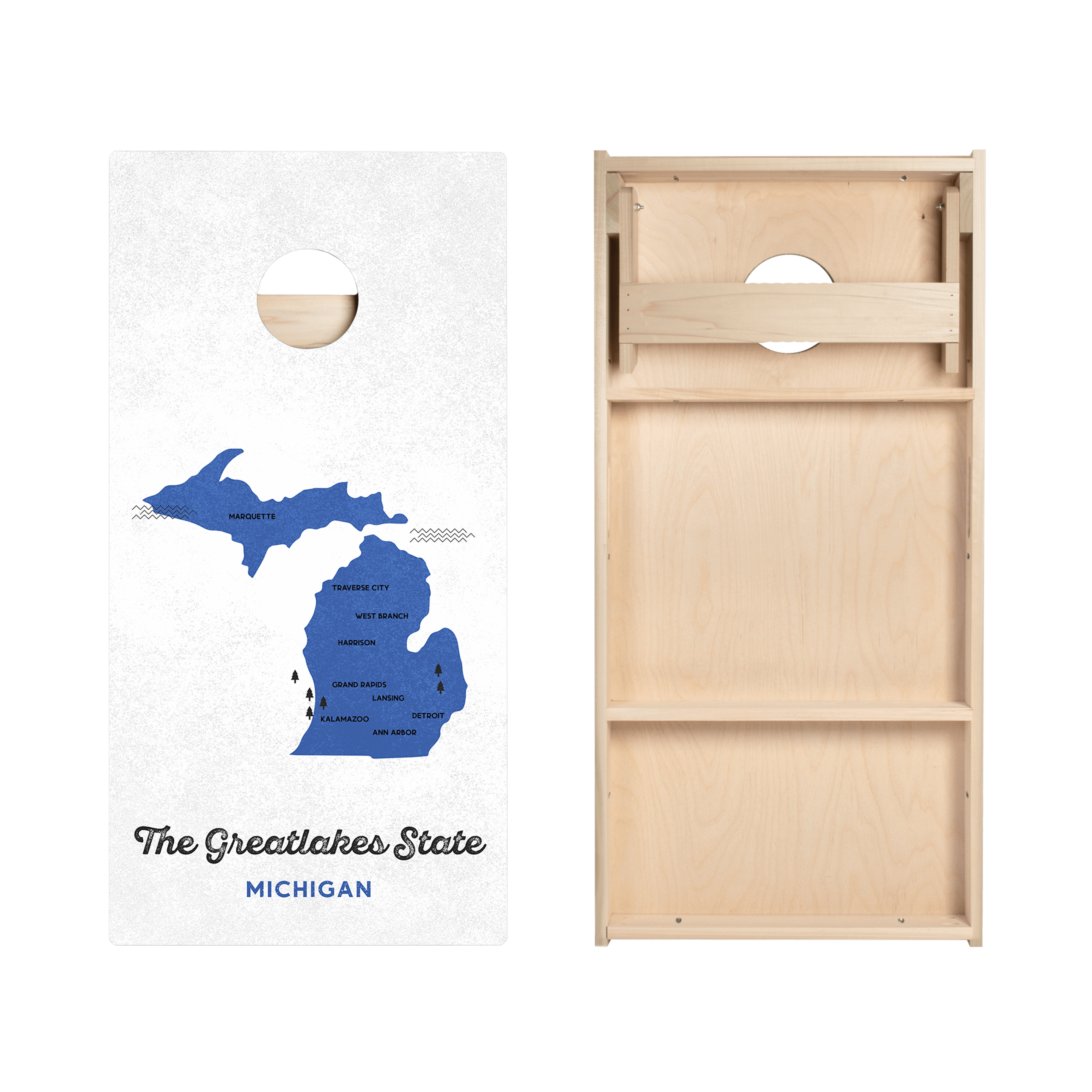 Great Lakes State Star Cornhole Boards