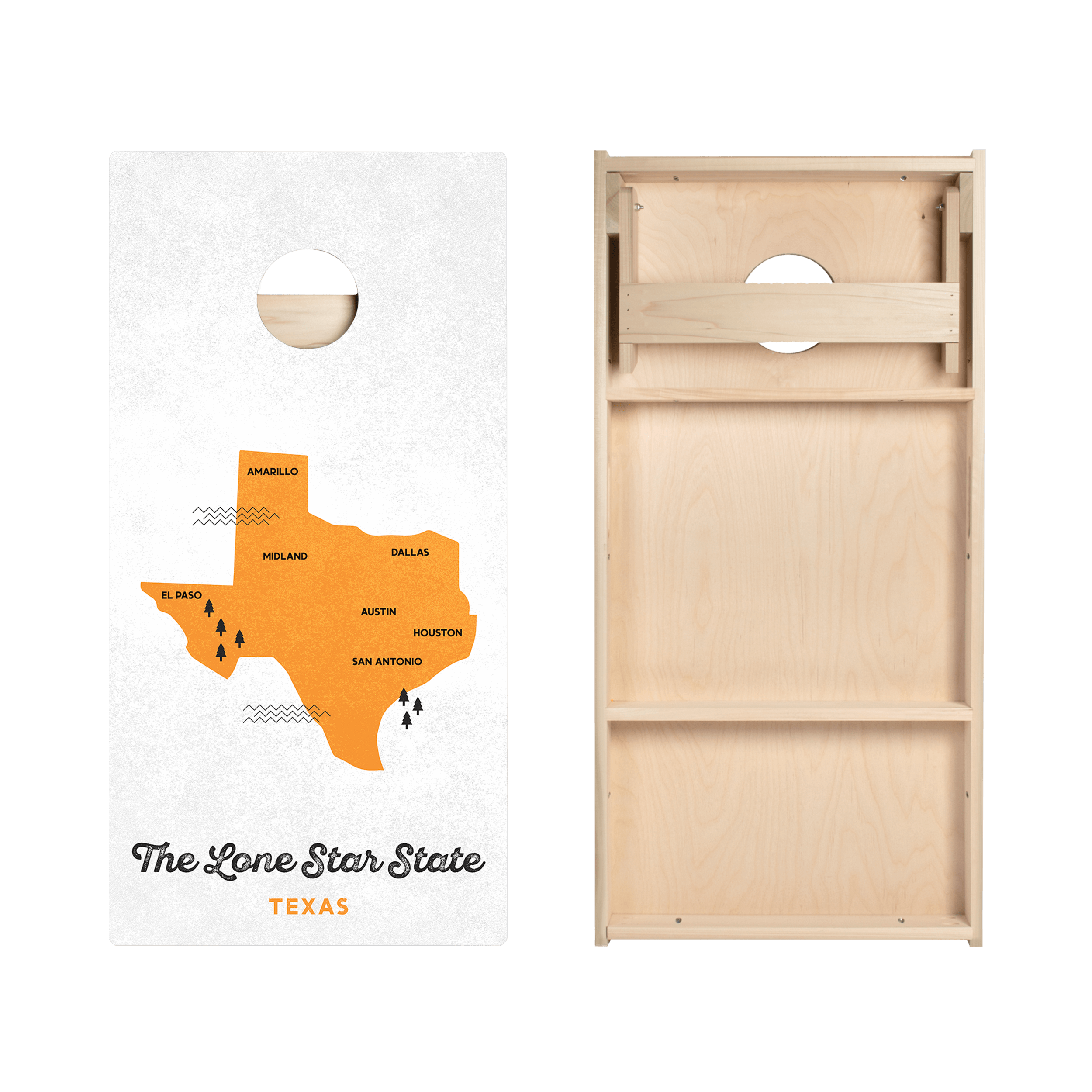 Lone Star State Star Cornhole Boards