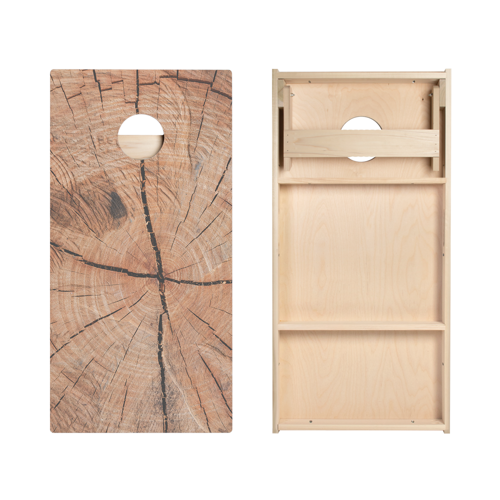 Cracked Wood Star Cornhole Boards