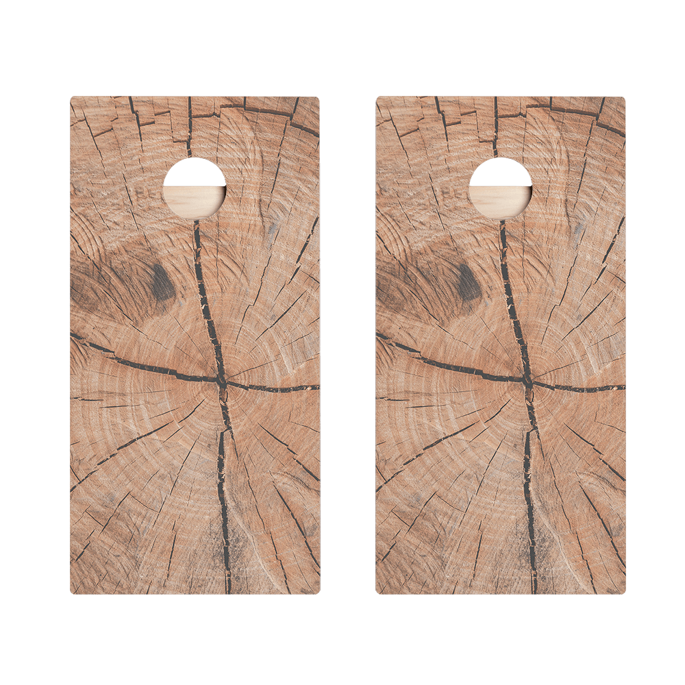 Cracked Wood Star Cornhole Boards
