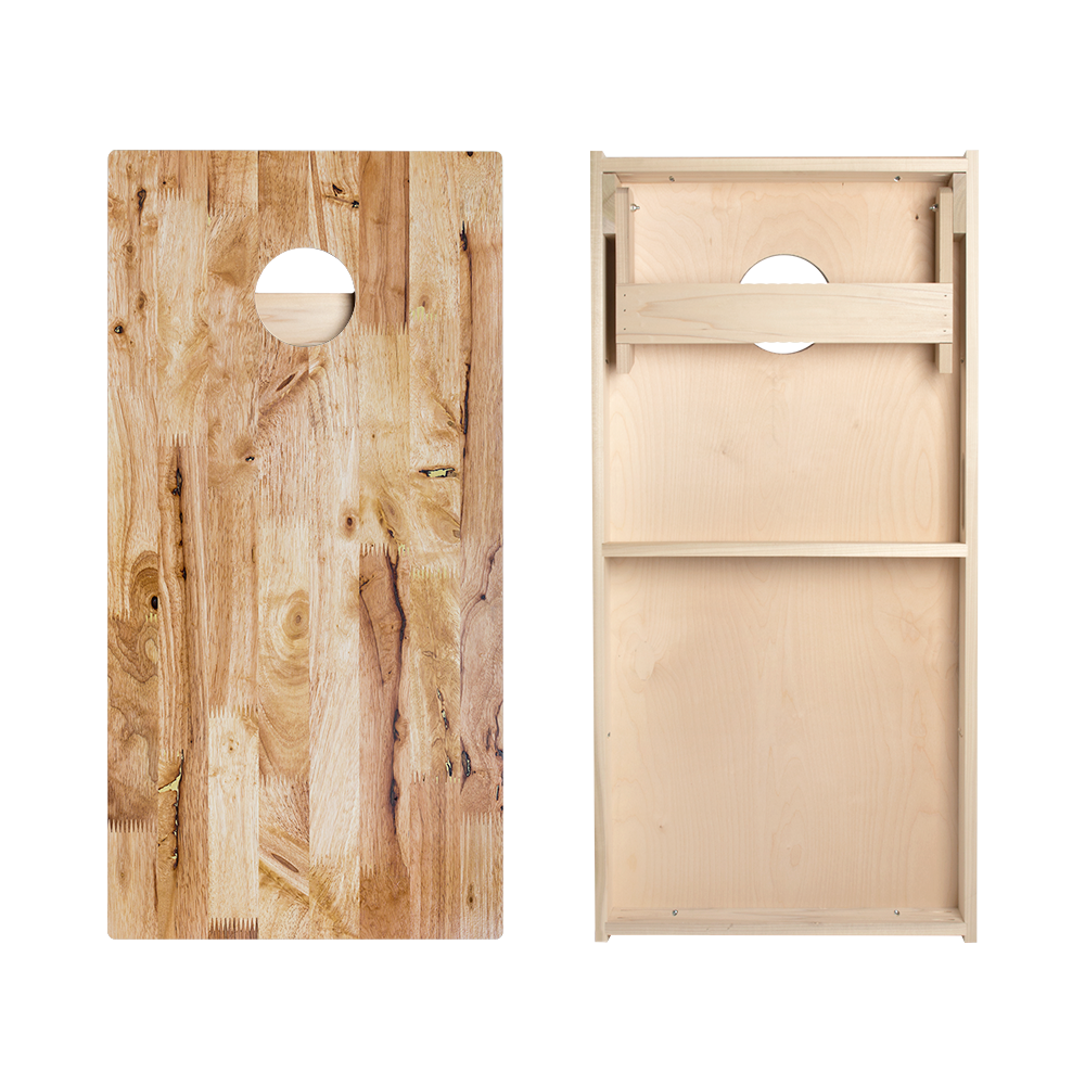 Light Wood Panels Star Cornhole Boards