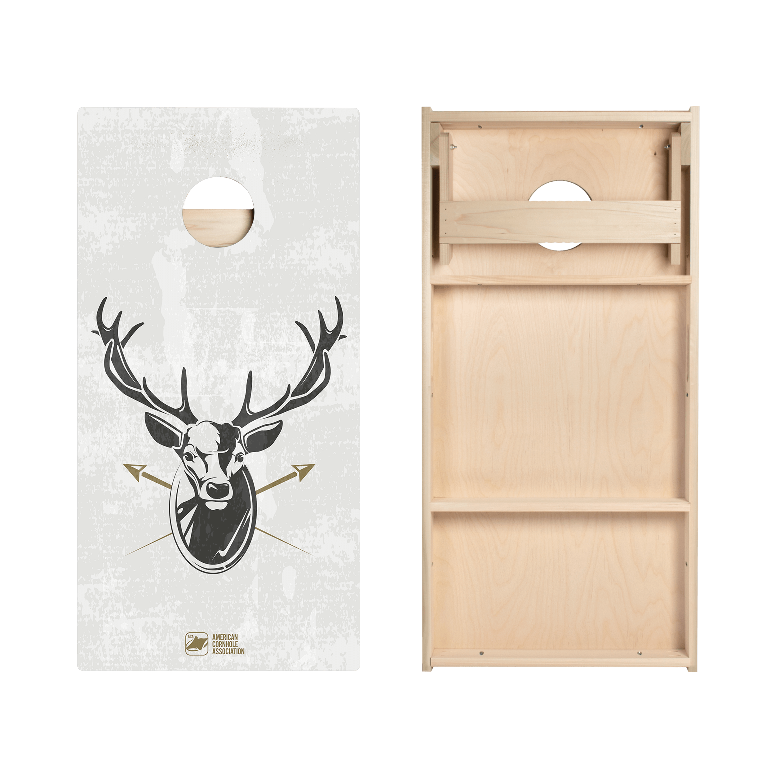 Deer Illustration Star Cornhole Boards