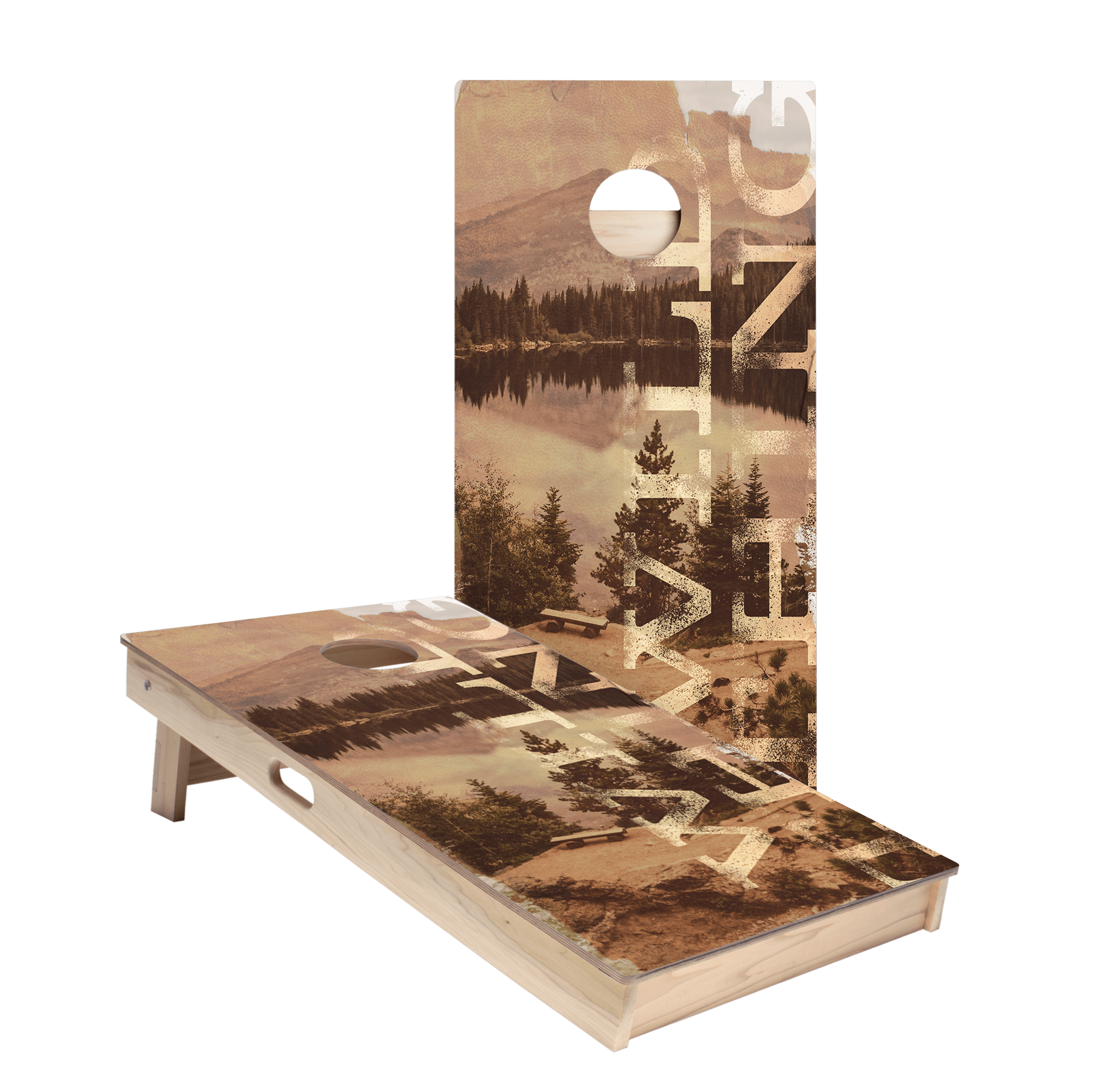 Wild Thing Landscape Star Cornhole Boards