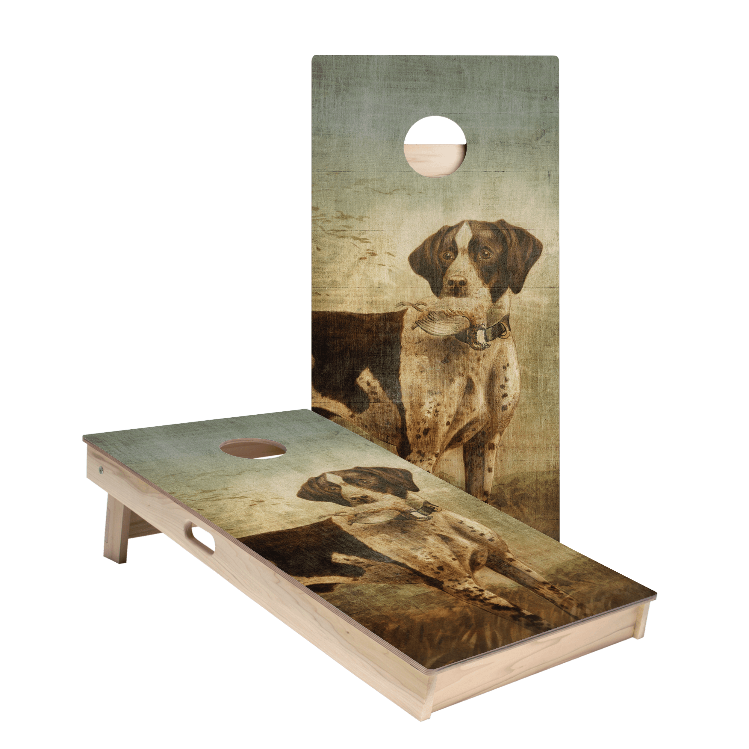 Hunting Dog Star Cornhole Boards