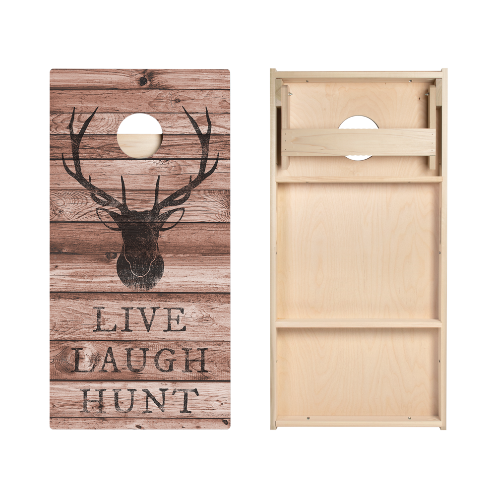 Live Laugh Hunt Star Cornhole Boards