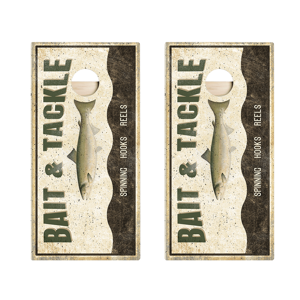 Bait And Tackle Star Cornhole Boards