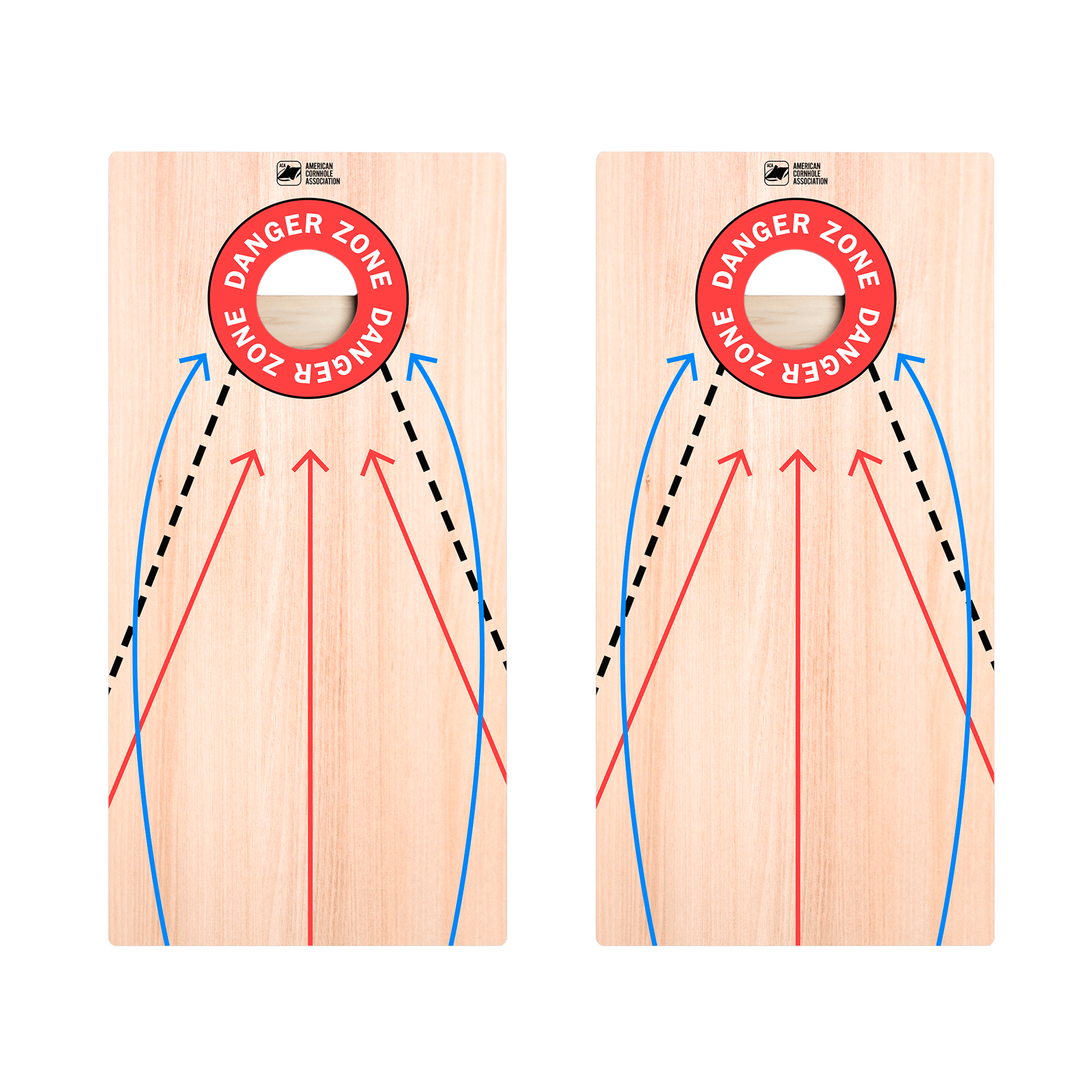 Wood Training Star Cornhole Boards
