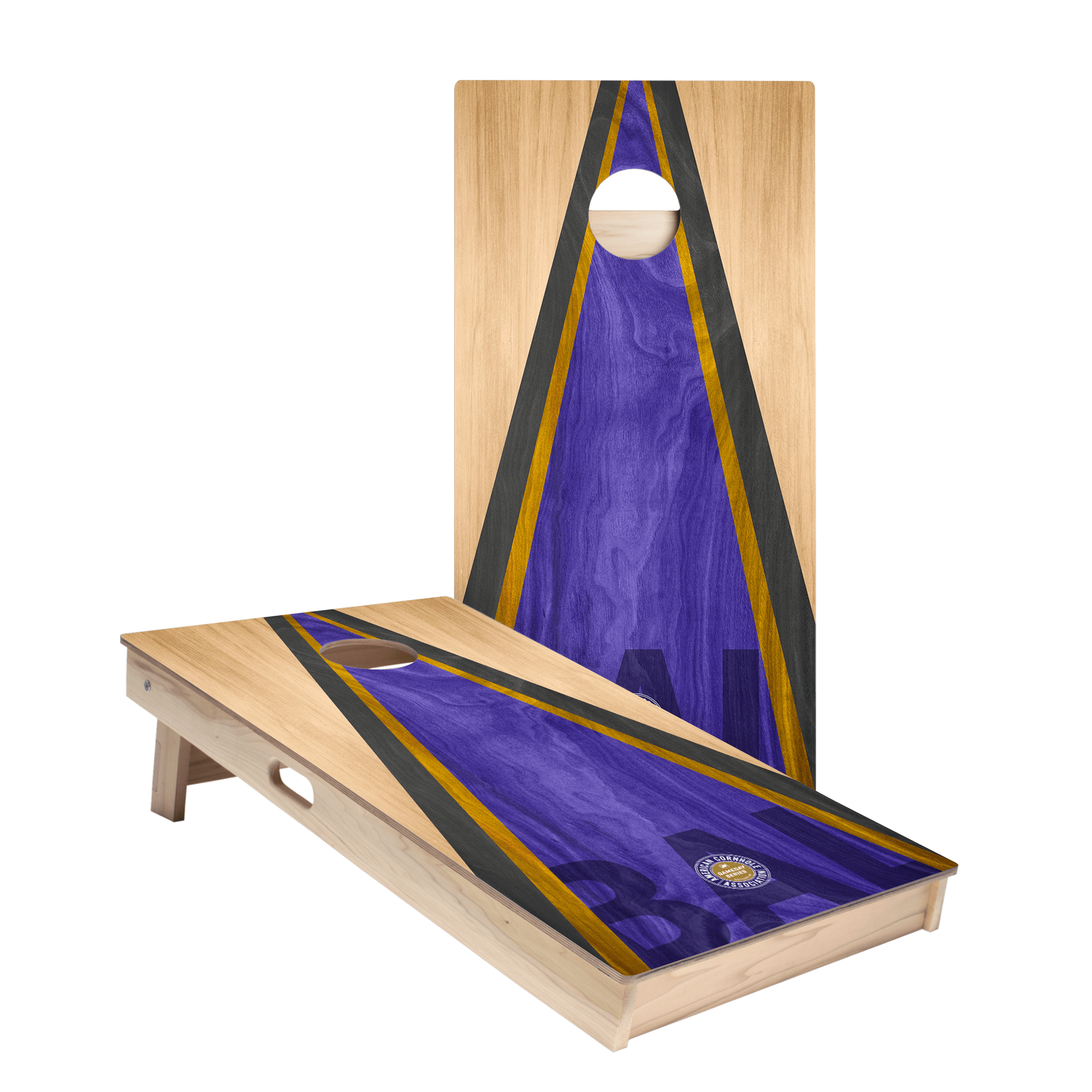 Baltimore Football Gameday Classic Triangle Star Cornhole Boards