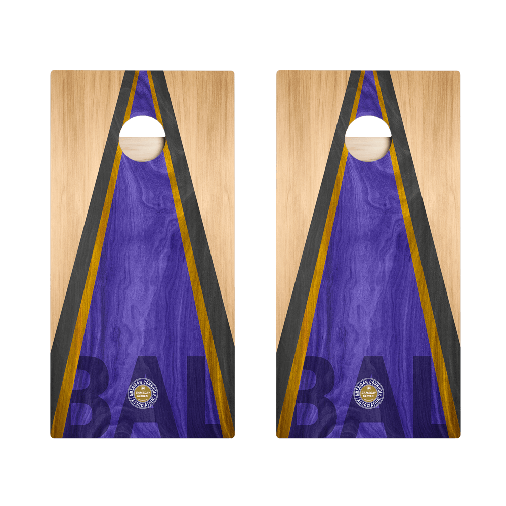 Baltimore Football Gameday Classic Triangle Star Cornhole Boards