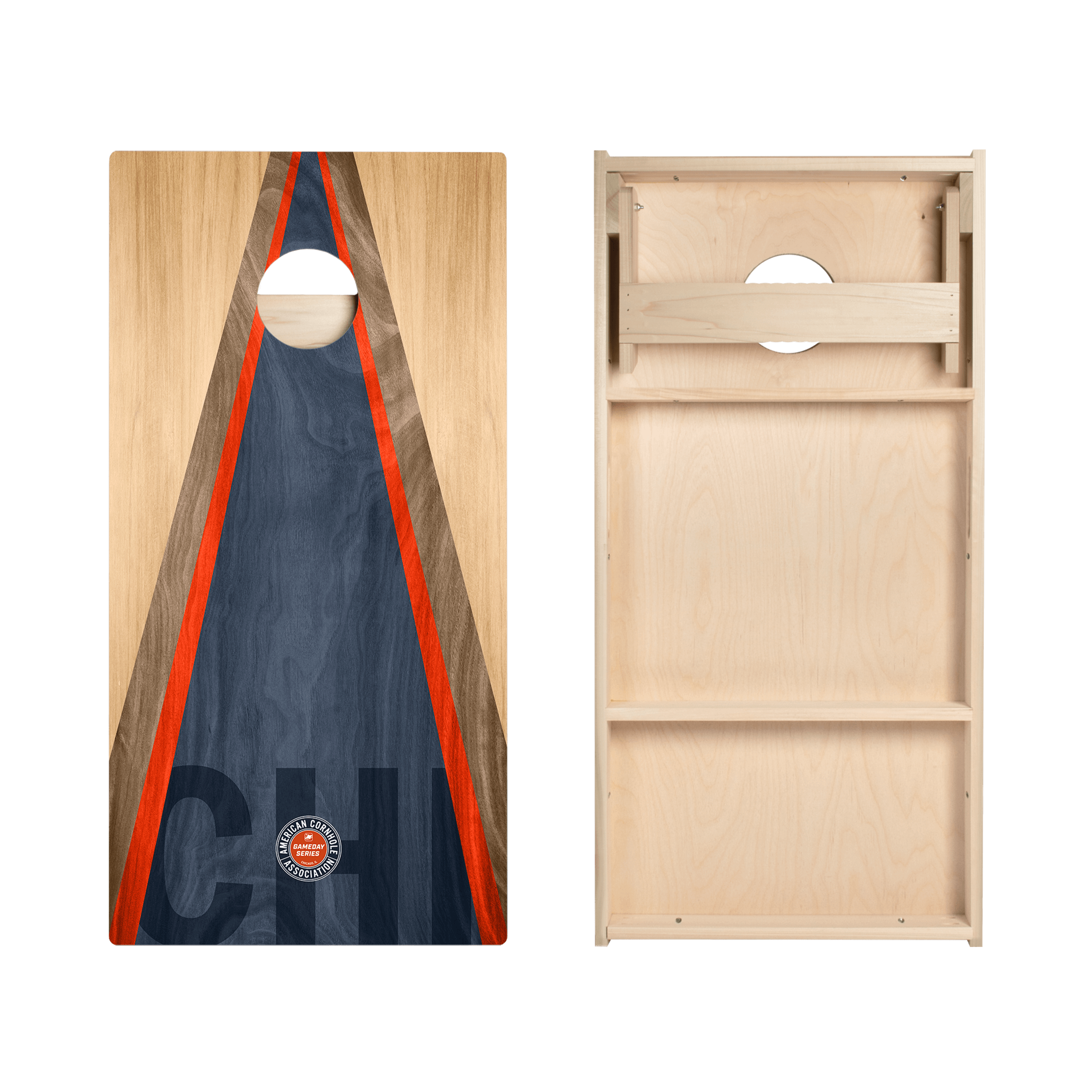 Chicago Football Gameday Classic Triangle Star Cornhole Boards