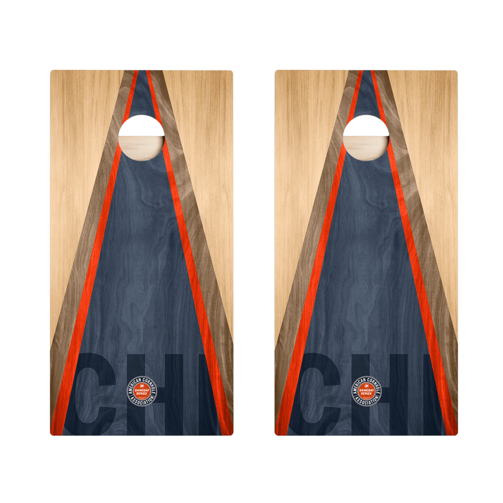 Chicago Football Gameday Classic Triangle Star Cornhole Boards