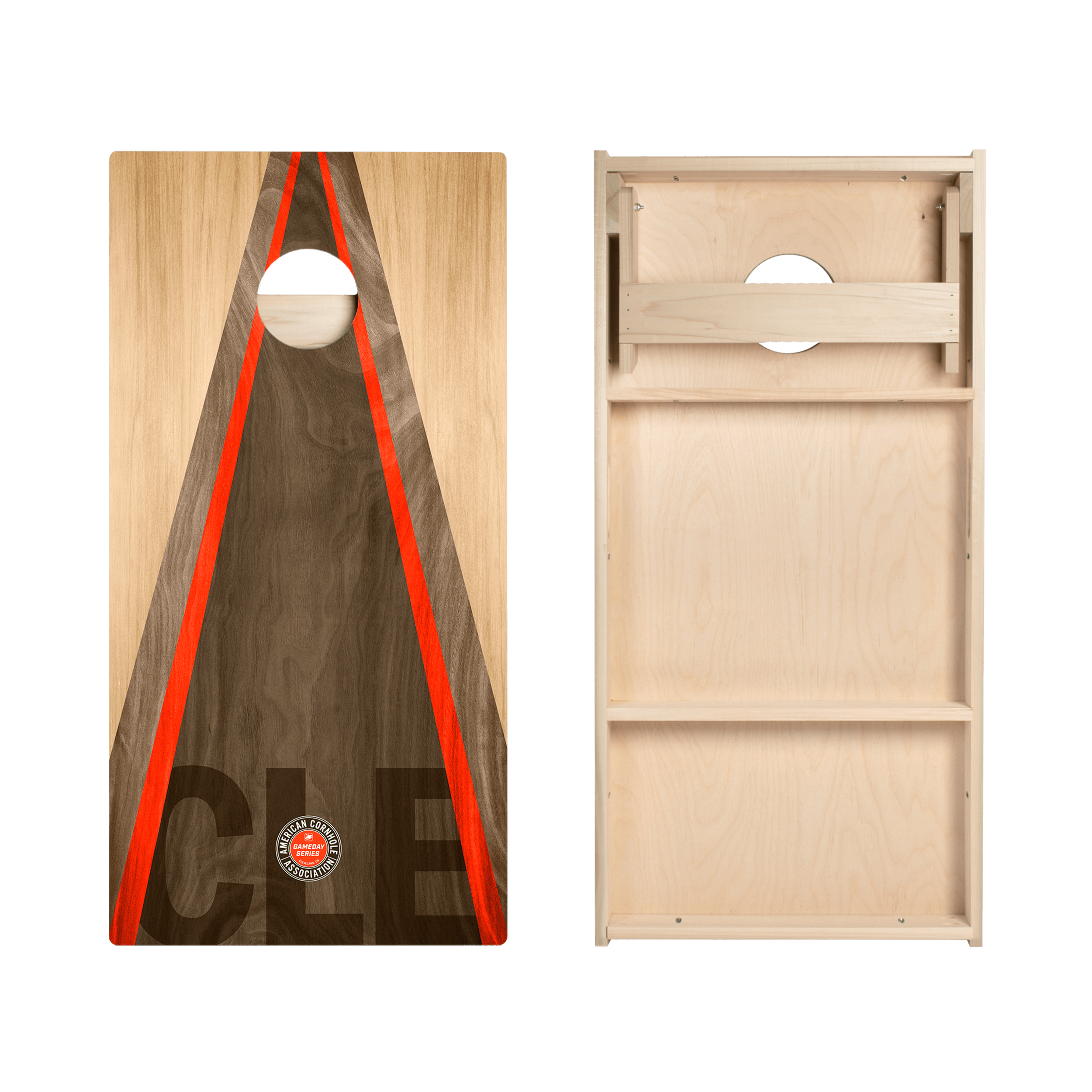 Cleveland Football Gameday Classic Triangle Star Cornhole Boards