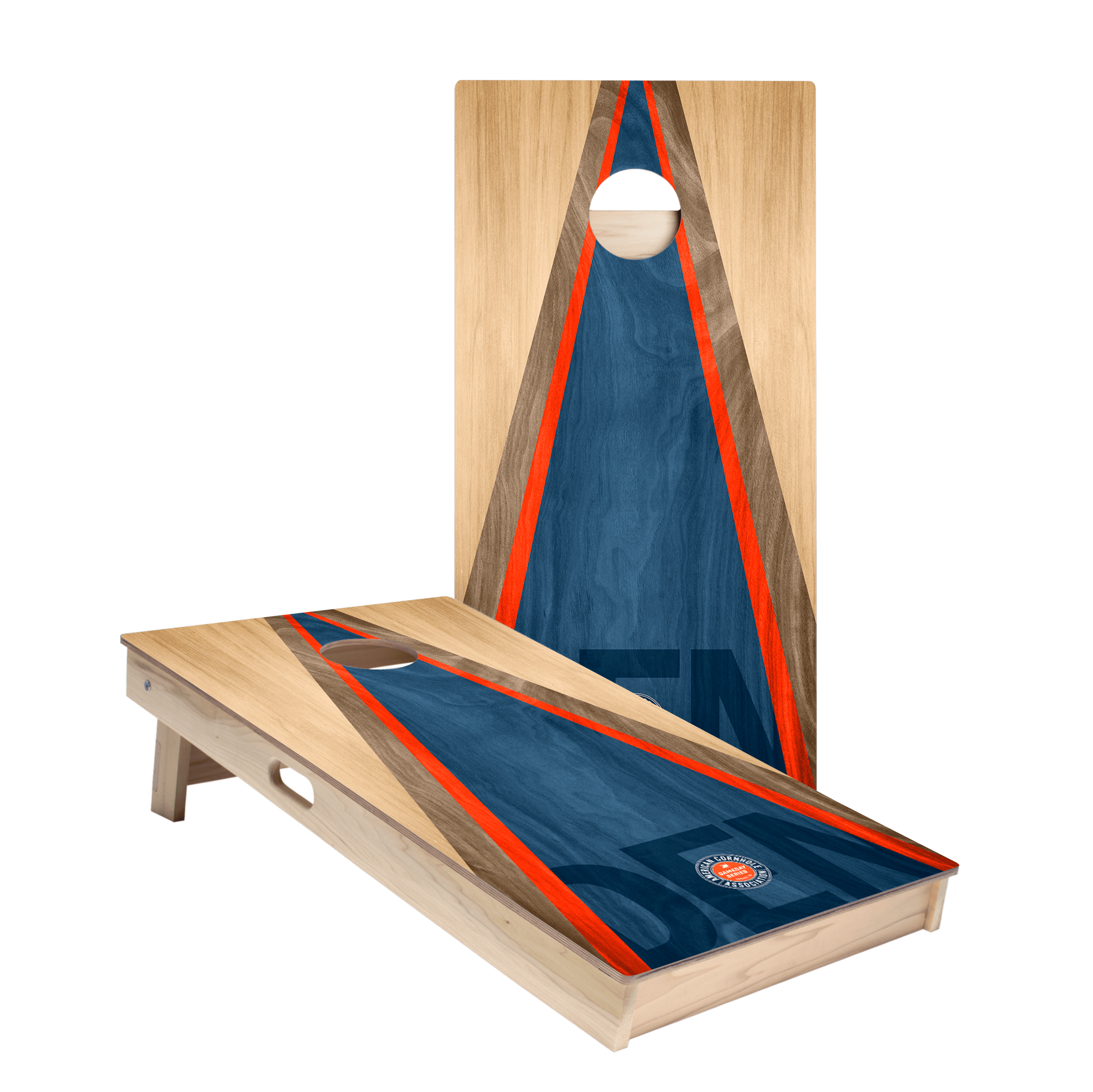 Denver Football Gameday Classic Triangle Star Cornhole Boards