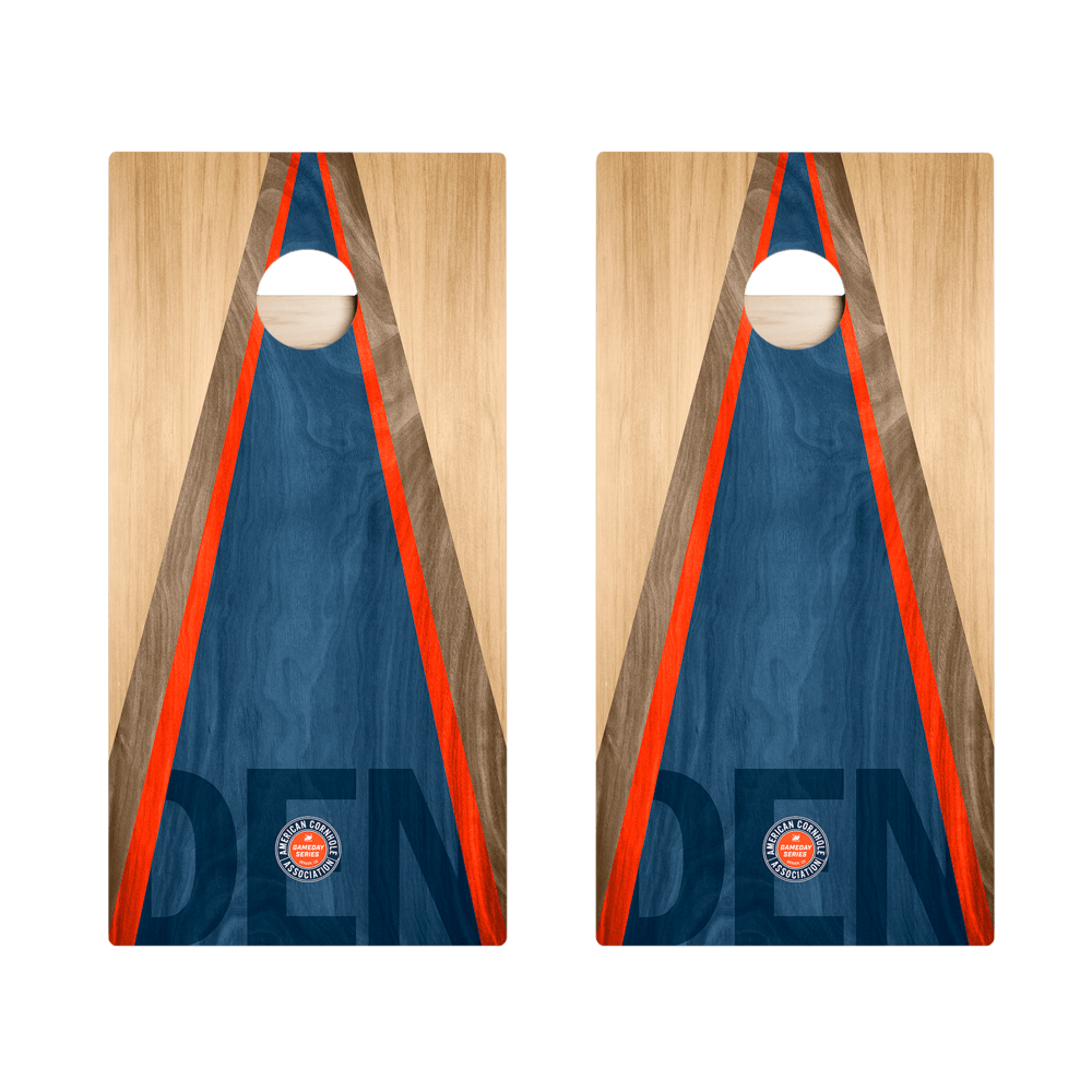 Denver Football Gameday Classic Triangle Star Cornhole Boards