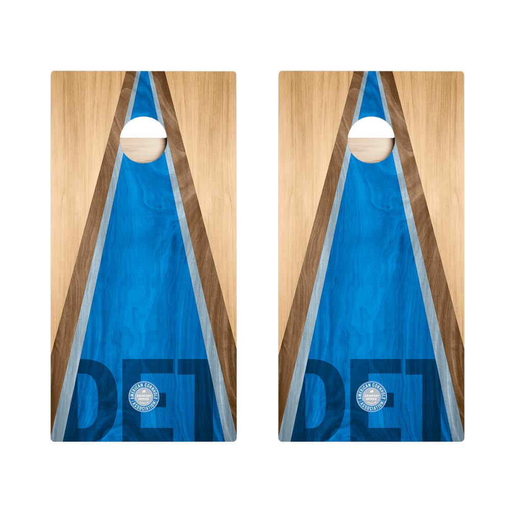 Detroit Football Gameday Classic Triangle Star Cornhole Boards