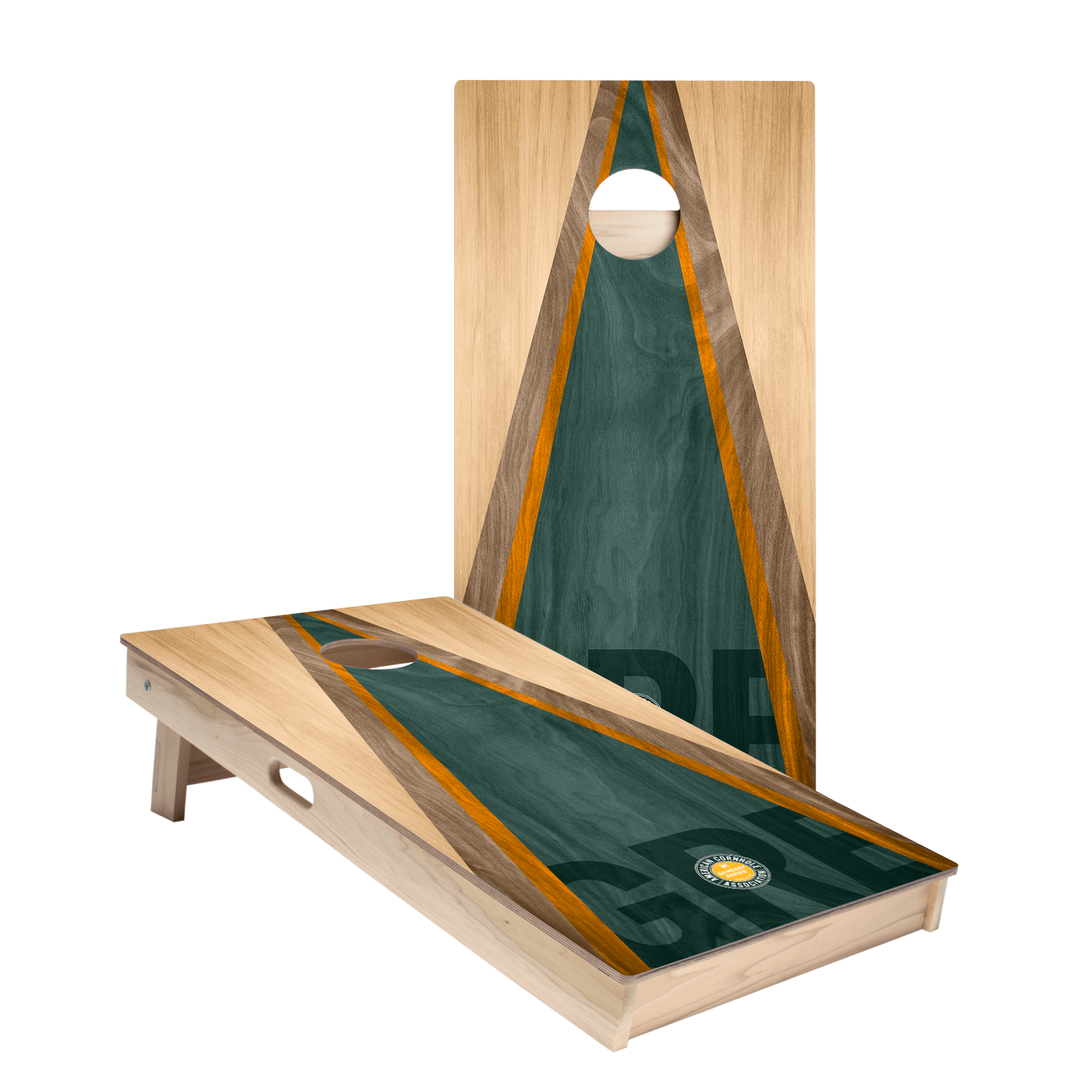 Green Bay Football Gameday Classic Triangle Star Cornhole Boards
